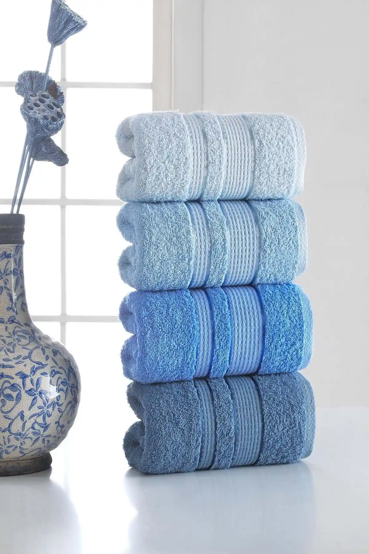 Julie 50x85 Softy Havlu Seti Yüksek Kalite Pamuklu Modern Banyo Dekoru