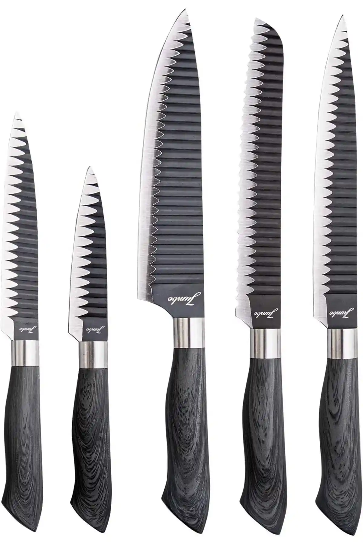 Jumbo efshopx Eva 5 Parça Bıçak Seti: Dayanıklı ve Estetik Mutfak Gereçleri