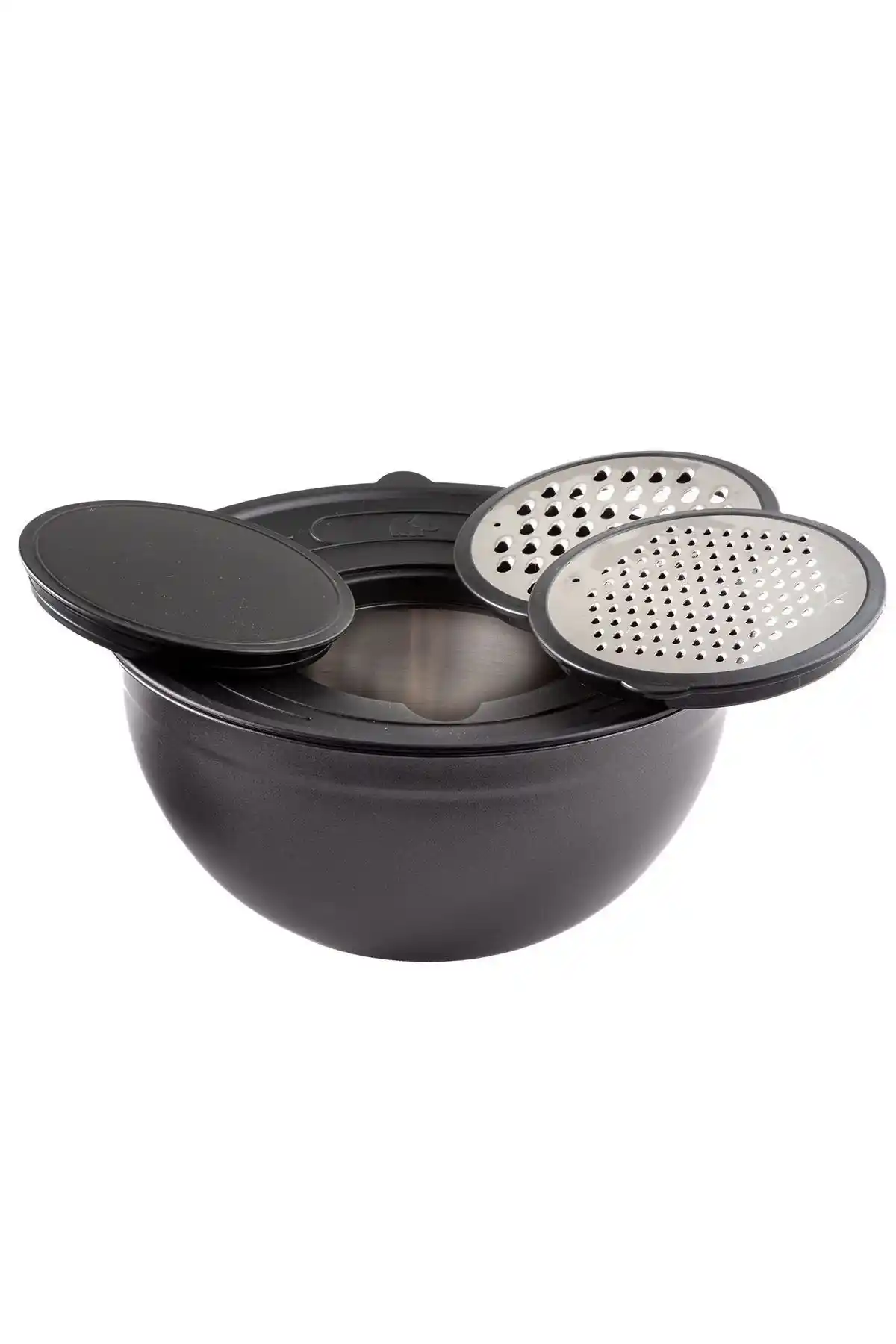 Jumbo Globe Siyah 5 Parça Rendeli Saklama Kabı ile Mutfakta İşlevsellik ve Şıklık