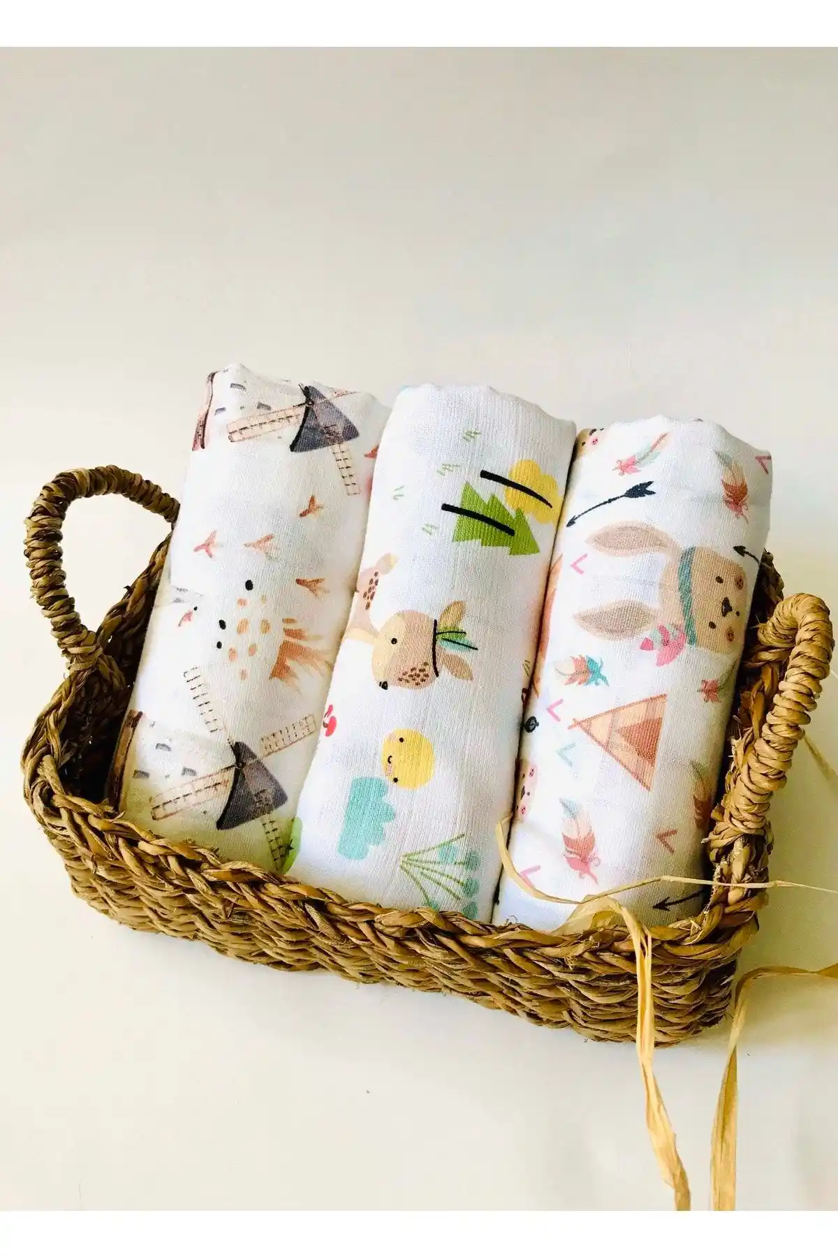 JUNİPERUS Çok Amaçlı Müslin Bezi Seti Bebek Bakımında Güvenilir ve Çok Yönlü Kullanım