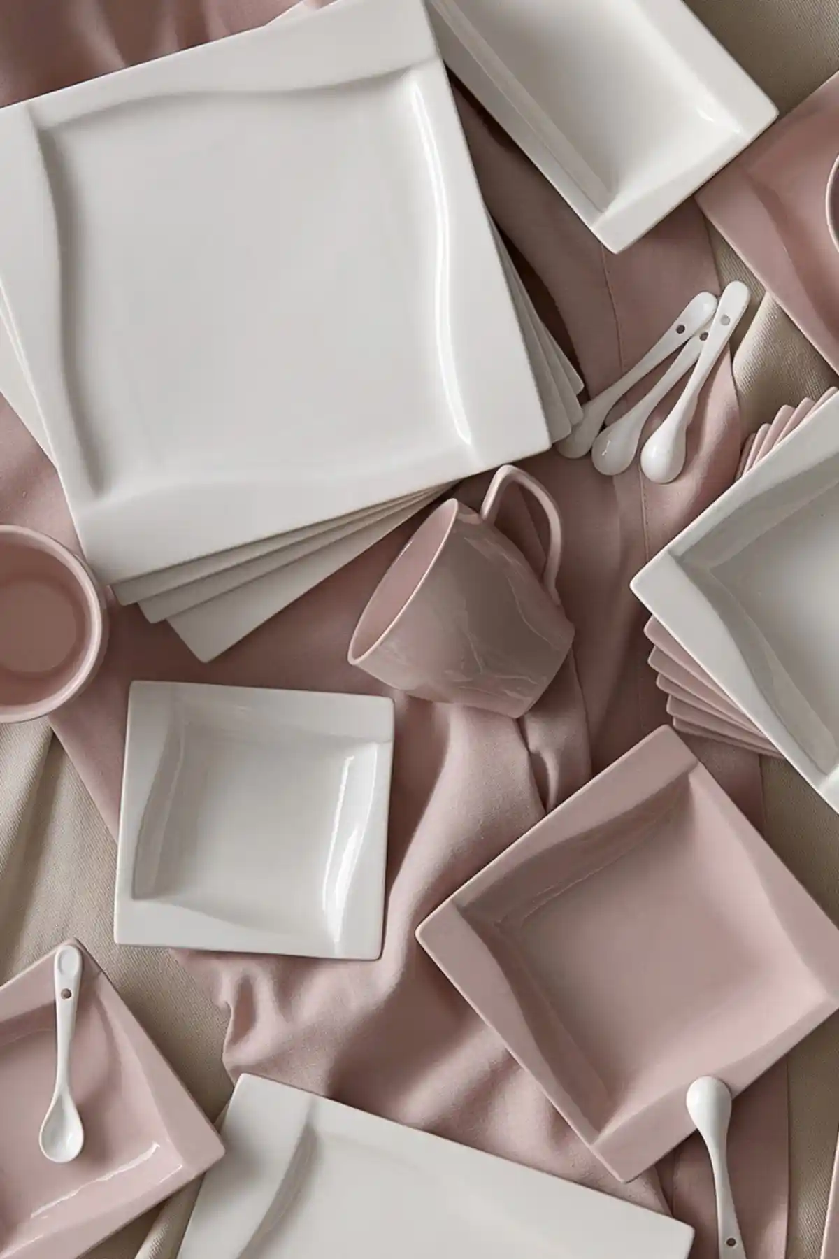 Karaca Forever Bone Rosalie 32 Parça 6 Kişilik Porselen Kahvaltı Takımı