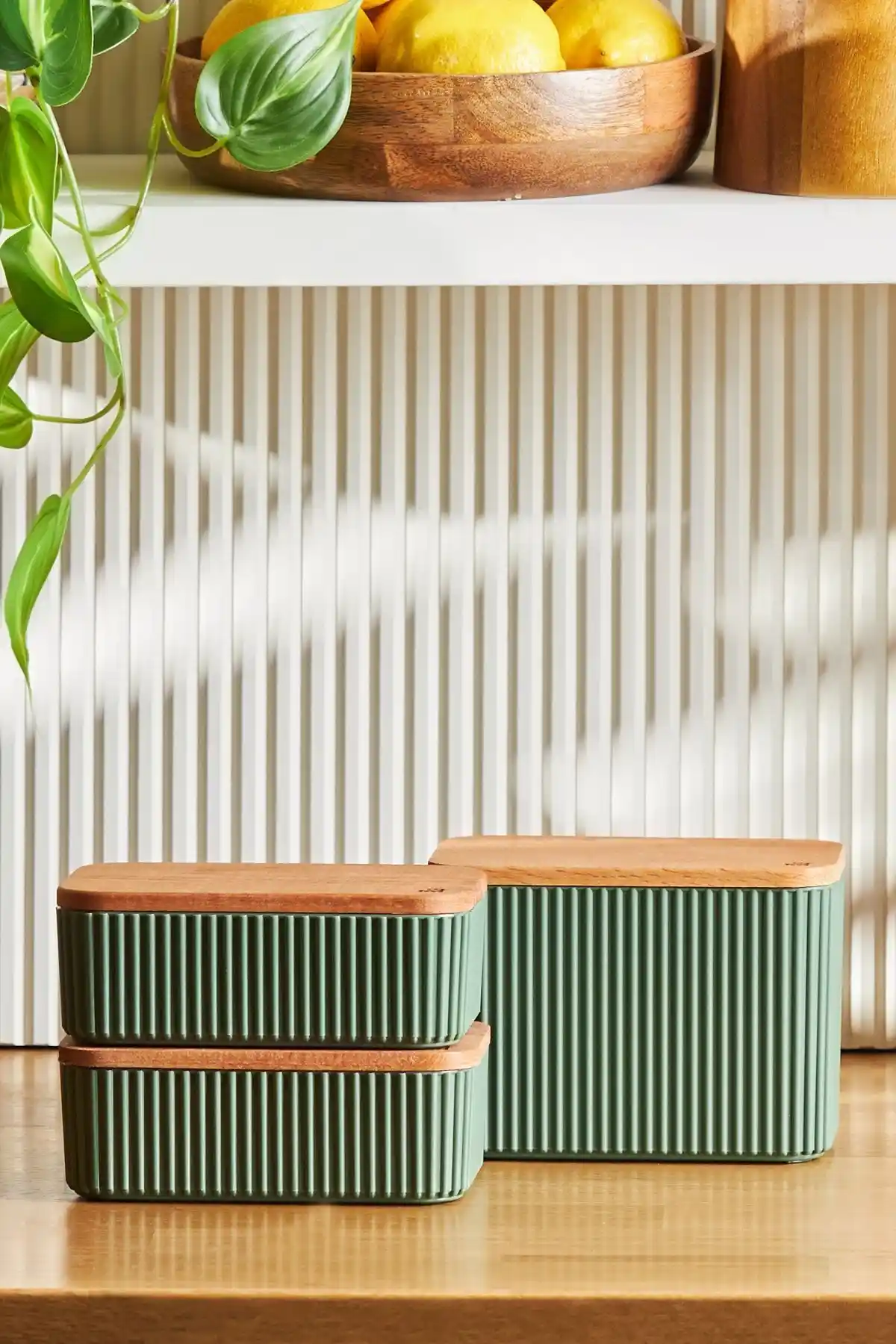 Karaca Massimo 3'lü Kavanoz ve Saklama Kabı Seti Şık ve Sağlıklı Mutfak Çözümü