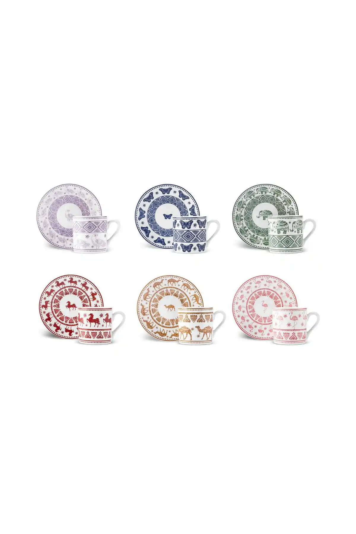 Karaca Teri 6 Kişilik Kahve Fincanı Seti Estetik ve Fonksiyonellik Bir Arada