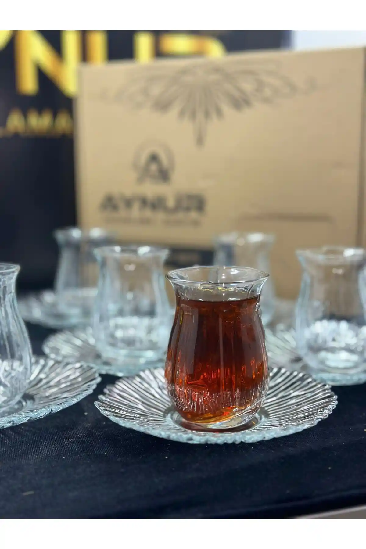 KAVEH 12 Parça Linka Sade Çay Takımı Estetik ve Fonksiyonellik Bir Arada