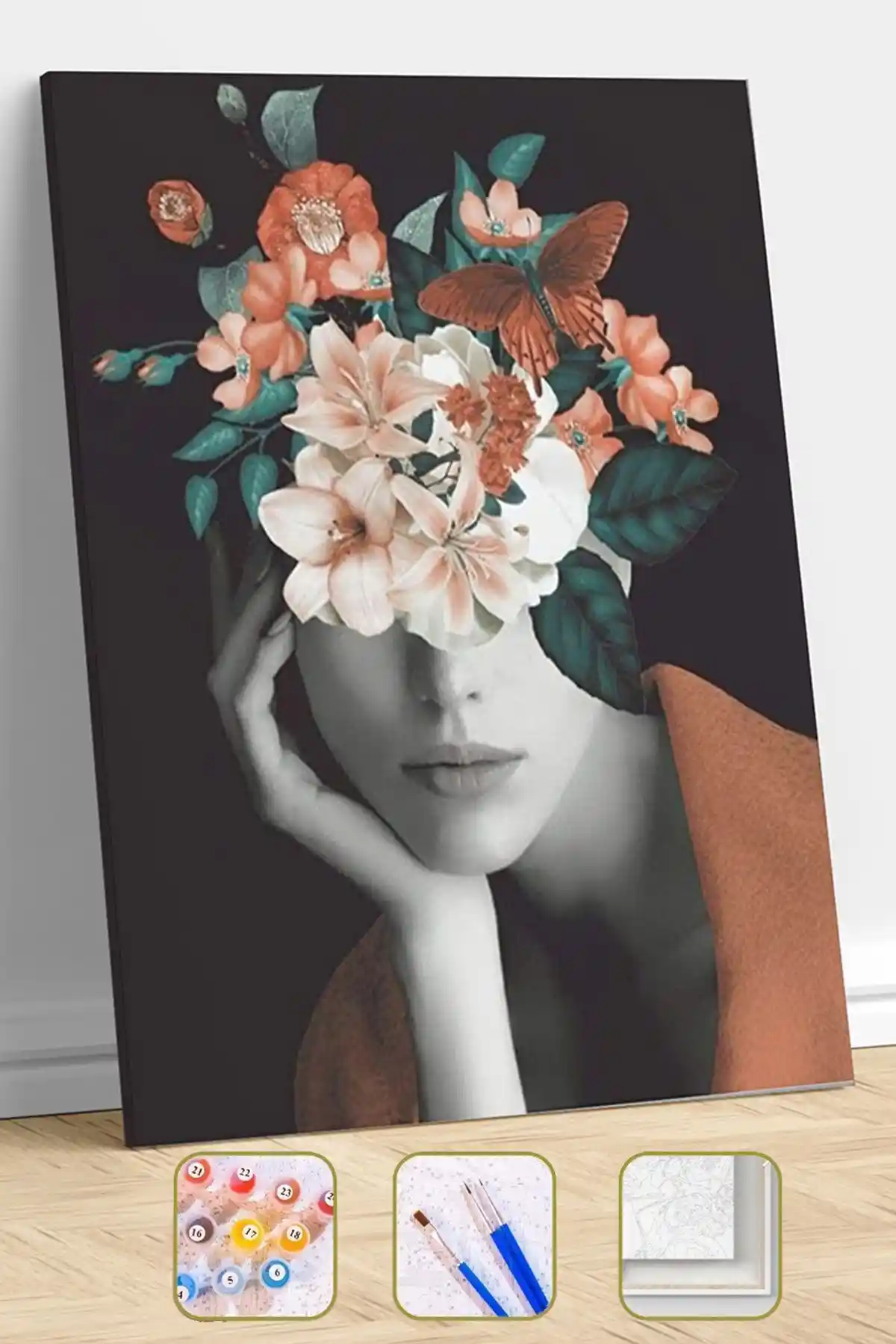 Kendinyaphobi Çiçek Kan 28 Sayılarla Boyama Seti: Yaratıcı ve Eğlenceli Hobi Deneyimi