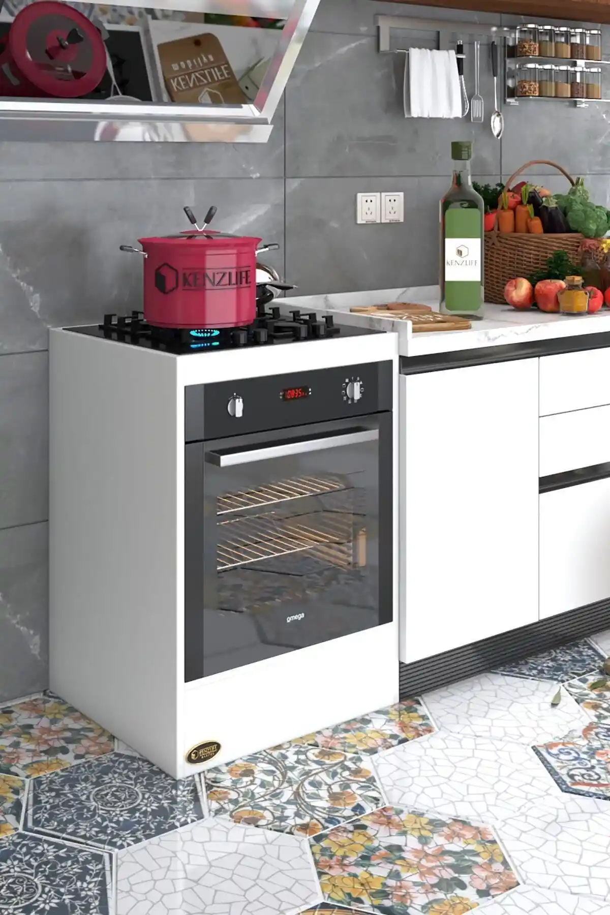 Kenzlife Helyum Byz Ankastre Modülü Kabini Modern ve Şık Mutfak Çözümü