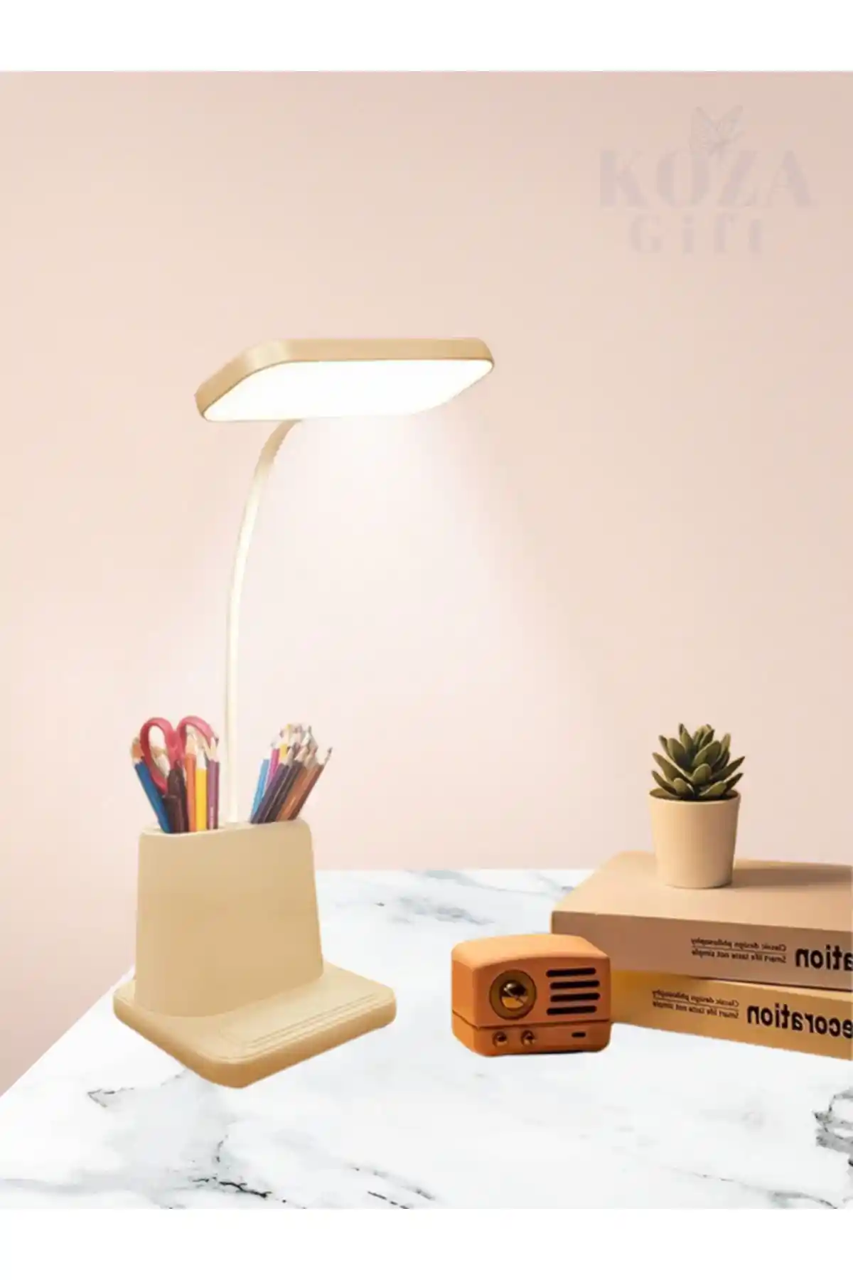 Keyfi Sepet 20 LED Çalışma ve Okuma Lambası 3 Kademeli Ayar ve Uzun Ömürlü Tasarım