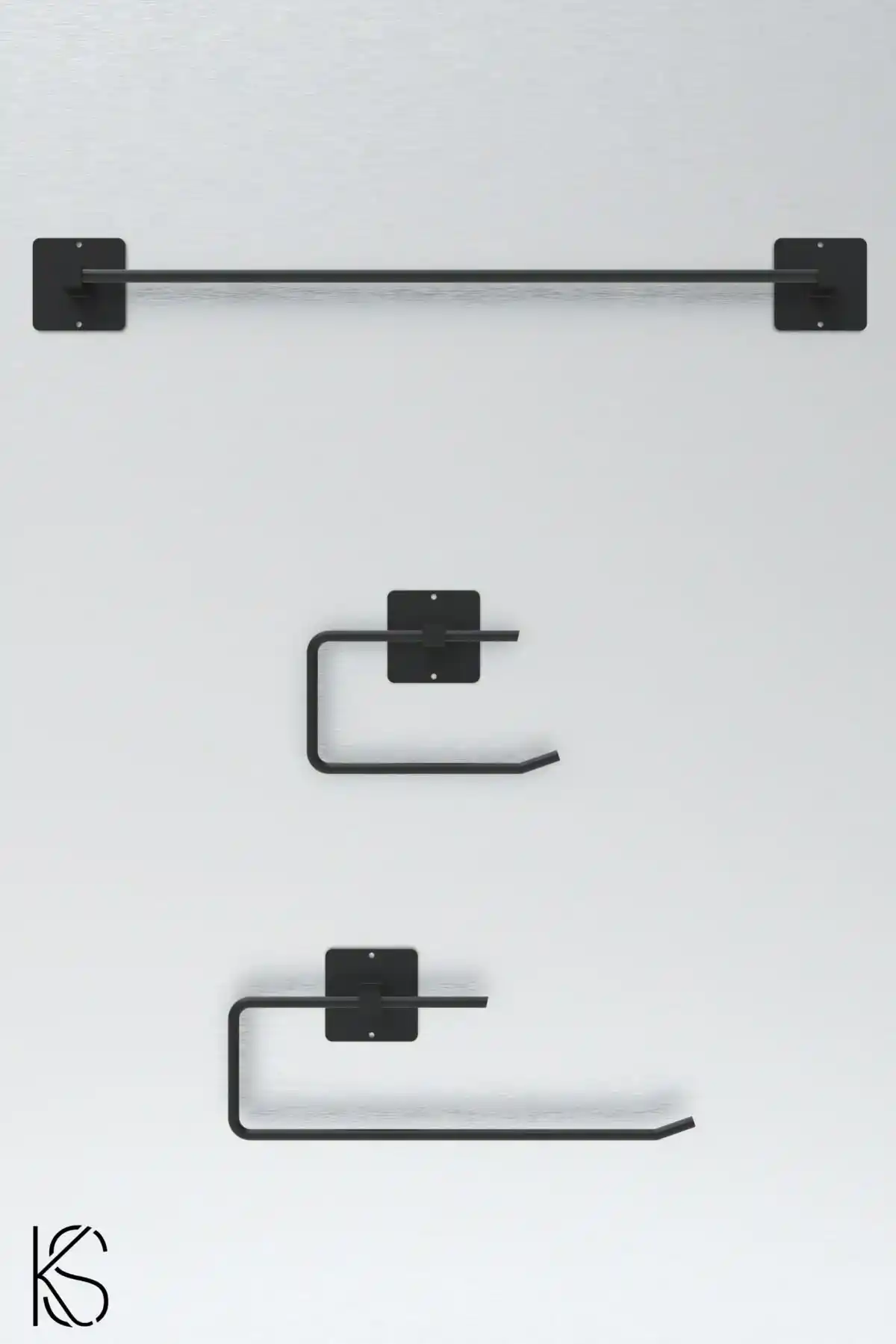 KILINÇ STORE Yapışkanlı Uzun Havluluk ve Peçetelik Modern Banyo Dekorasyonu İçin