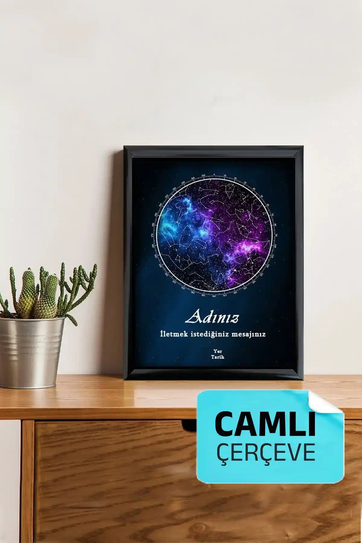 Kişiye Özel Yıldız Haritası Çerçeveli Gökyüzü Tablosu En Güzel Hediye Seçenekleri