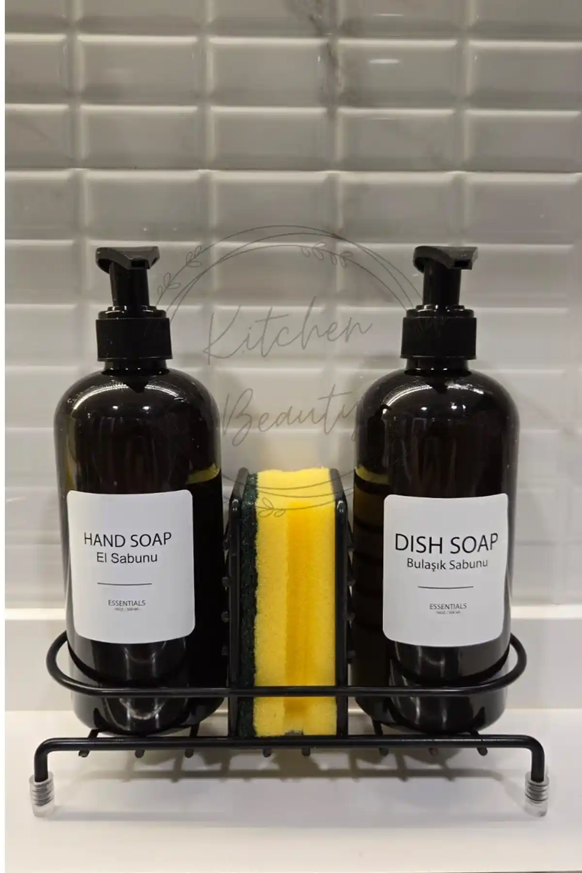 Kitchen Beauty Metal Standlı Sabunluk Takımı: Modern ve Kullanışlı Mutfak Aksesuarları