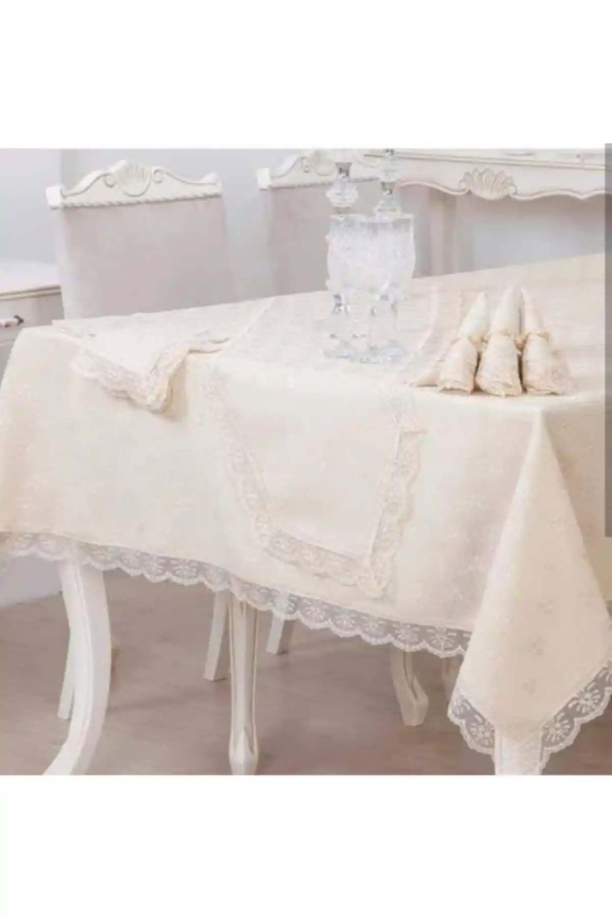 Köşem Çeyiz Fransız Güpürlü Kdk Kumaş Yemek Masası Takımı İnceleme ve Kullanıcı Yorumları