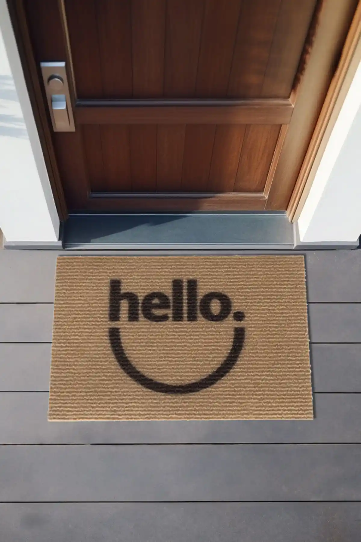 Koza Home Coco Hello Koko Paspas - Şık ve Dayanıklı Giriş İçin Doğal Tasarım