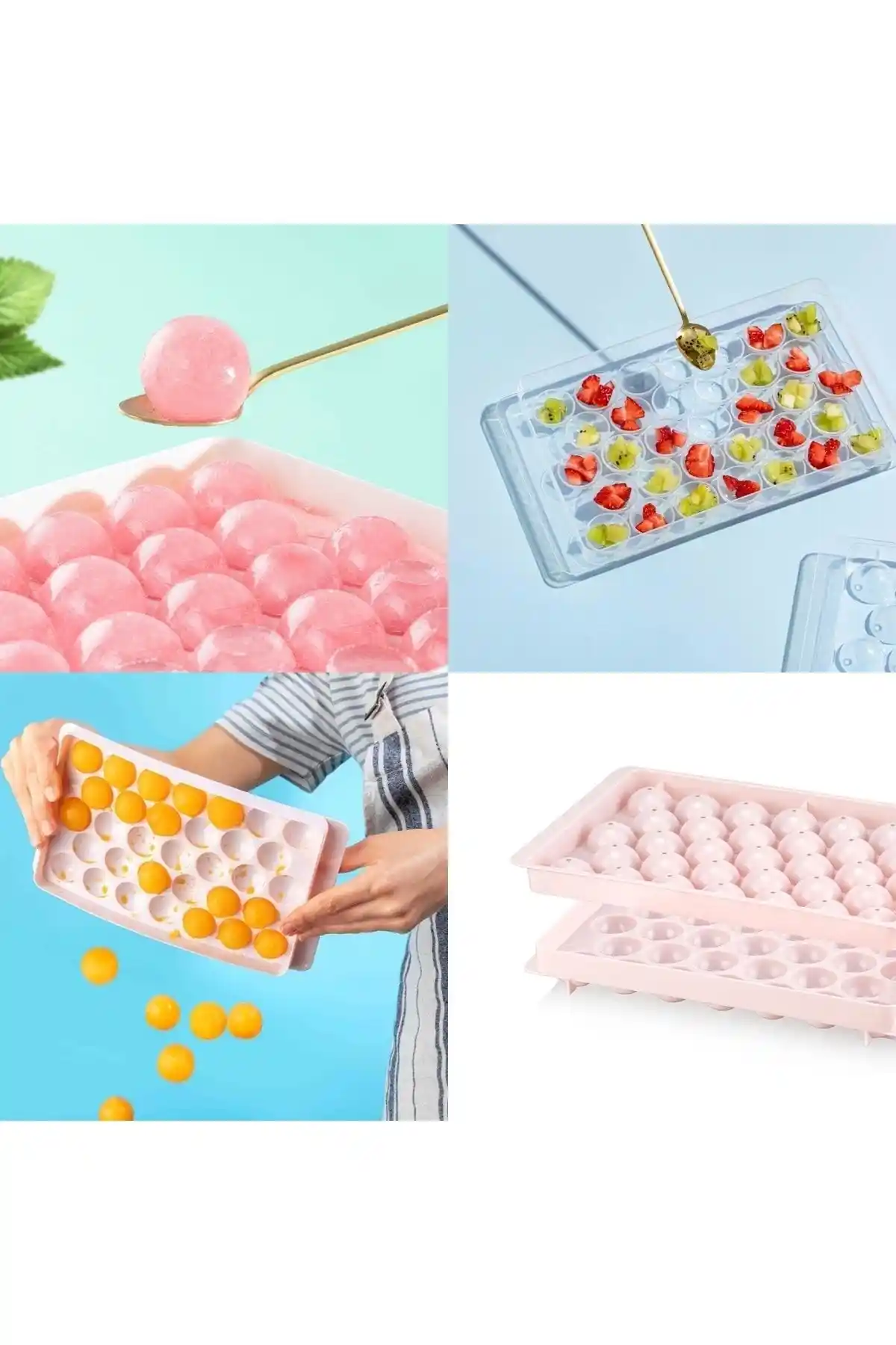 Küçük EW 33 Lü Misket Buz Kalıbı Kapaklı: Pratik ve Şık Buz Çözümleri