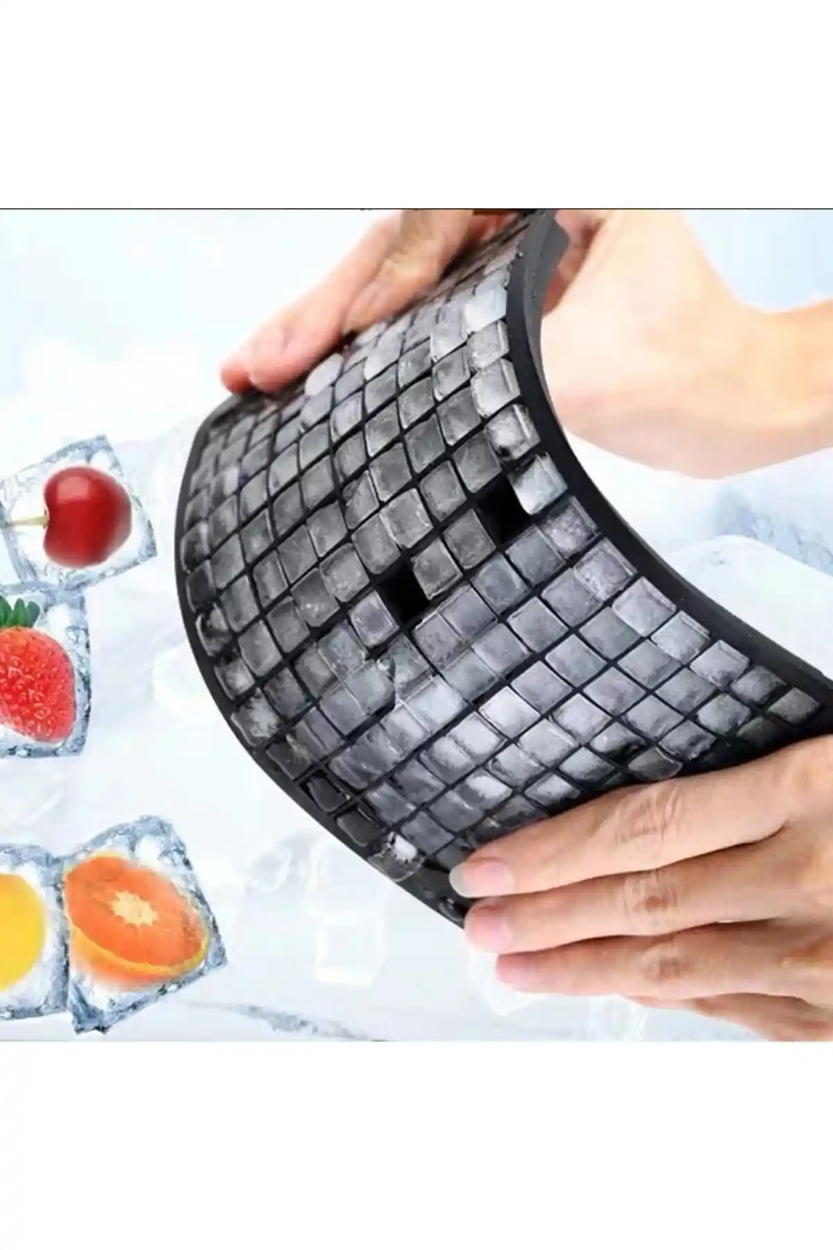 Küçük EW Esnek Silikon Buz Kalıbı: Çok Yönlü, Güvenli ve Estetik Buz Hazırlama Çözümü