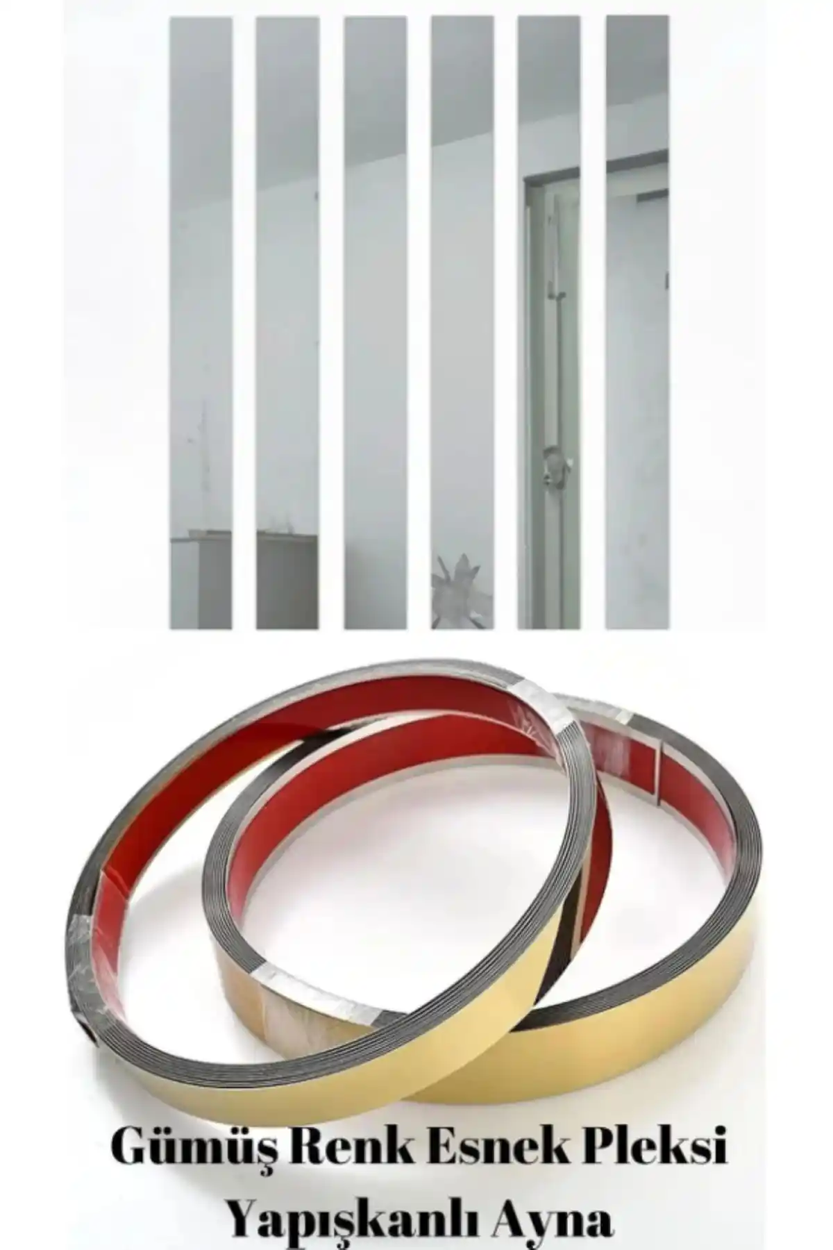 Kurtulan Lazer Tasarım Kendinden Yapışkanlı Pleksi Ayna Şeridi Modern ve Pratik Dekorasyon Çözümü