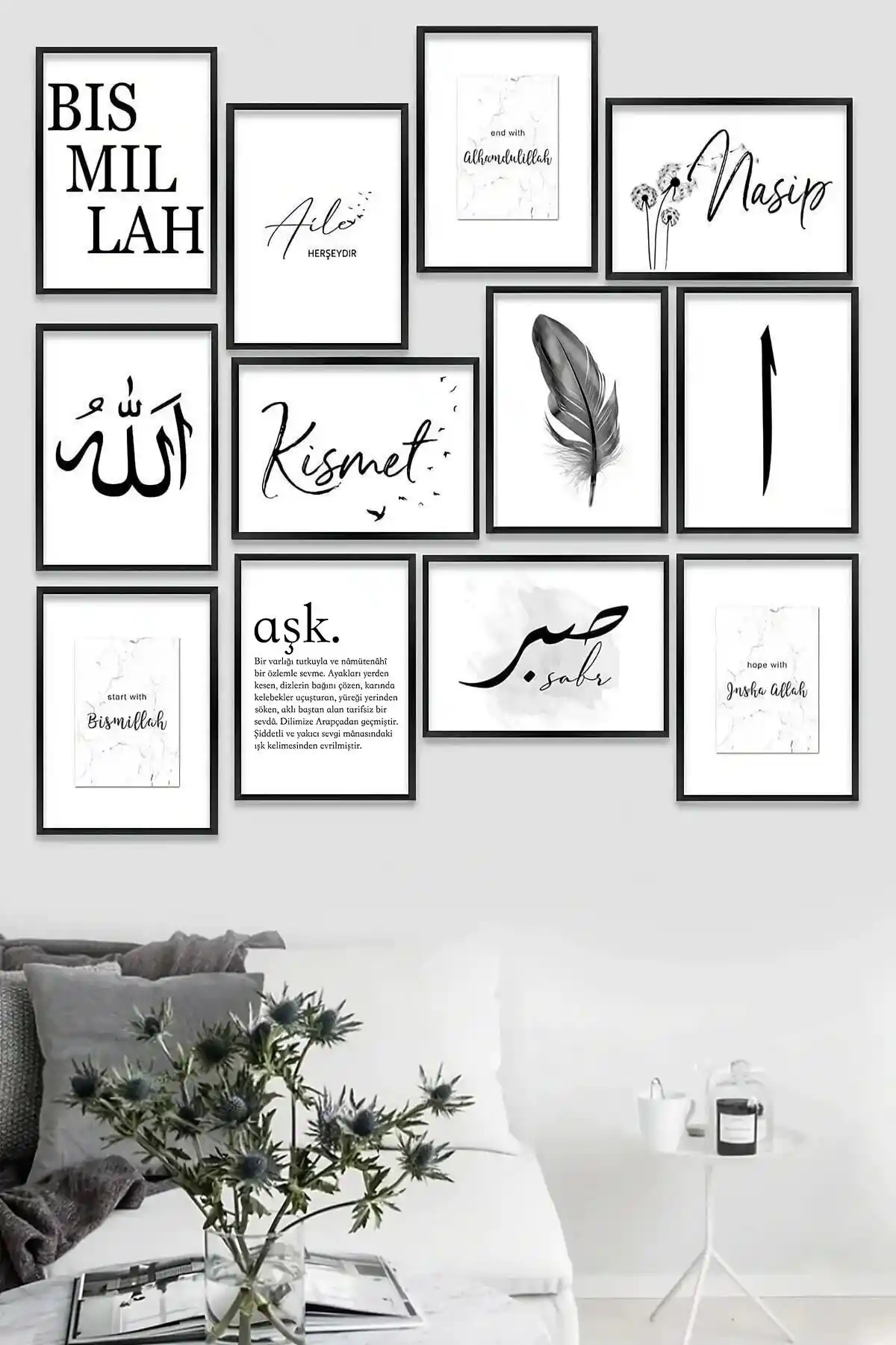 KutuTR Dekorize MDF Tablo Seti ile Evde Manevi ve Estetik Atmosfer Yaratın