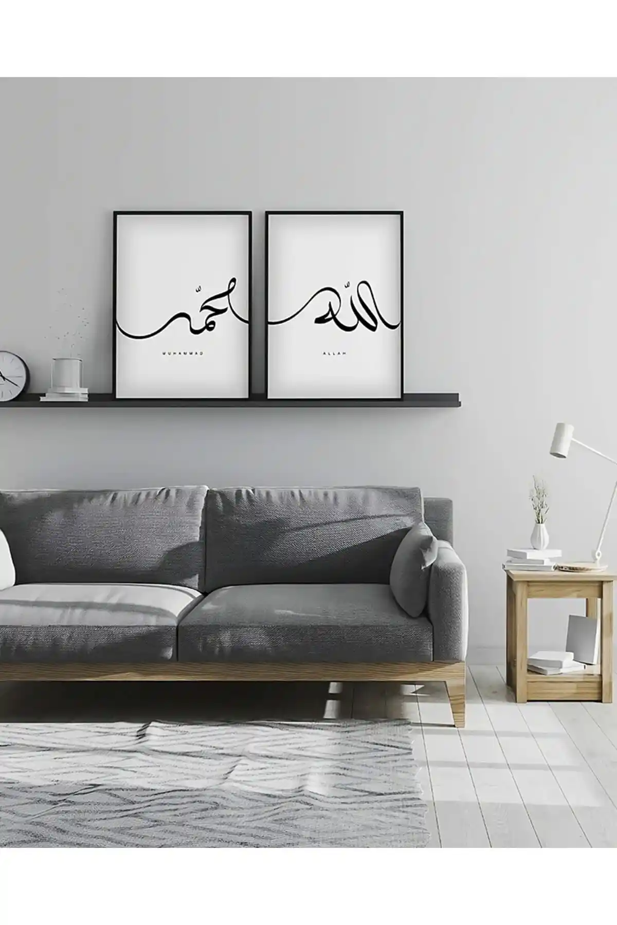 KutuTR Dekorize MDF Tablo Seti ile Manevi ve Modern Duvar Dekorasyonu