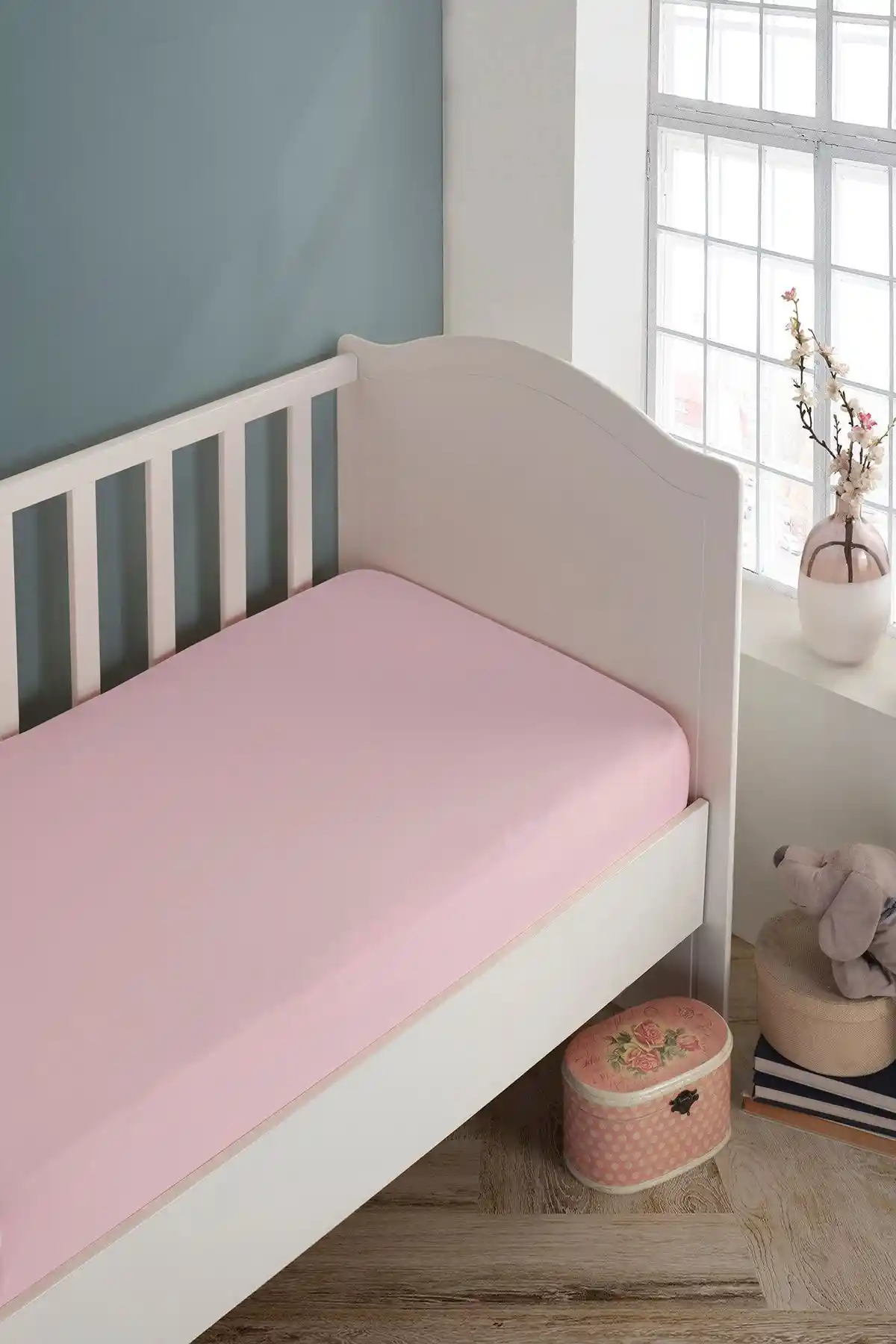 LADYNİL Organik Pamuk Lastikli Penye Bebek Çarşafı Şıklık ve Konfor Sunar