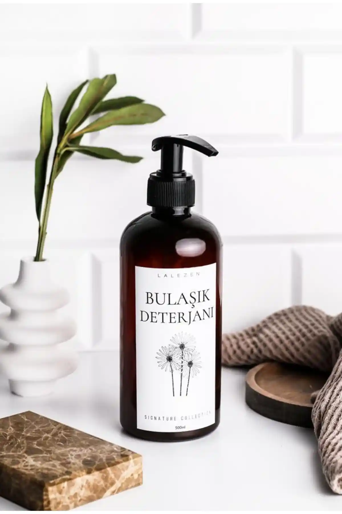 LALEZEN HOME Plastik Bulaşık Deterjanı Şişesi Estetik ve Kullanışlı Tasarım Özellikleri