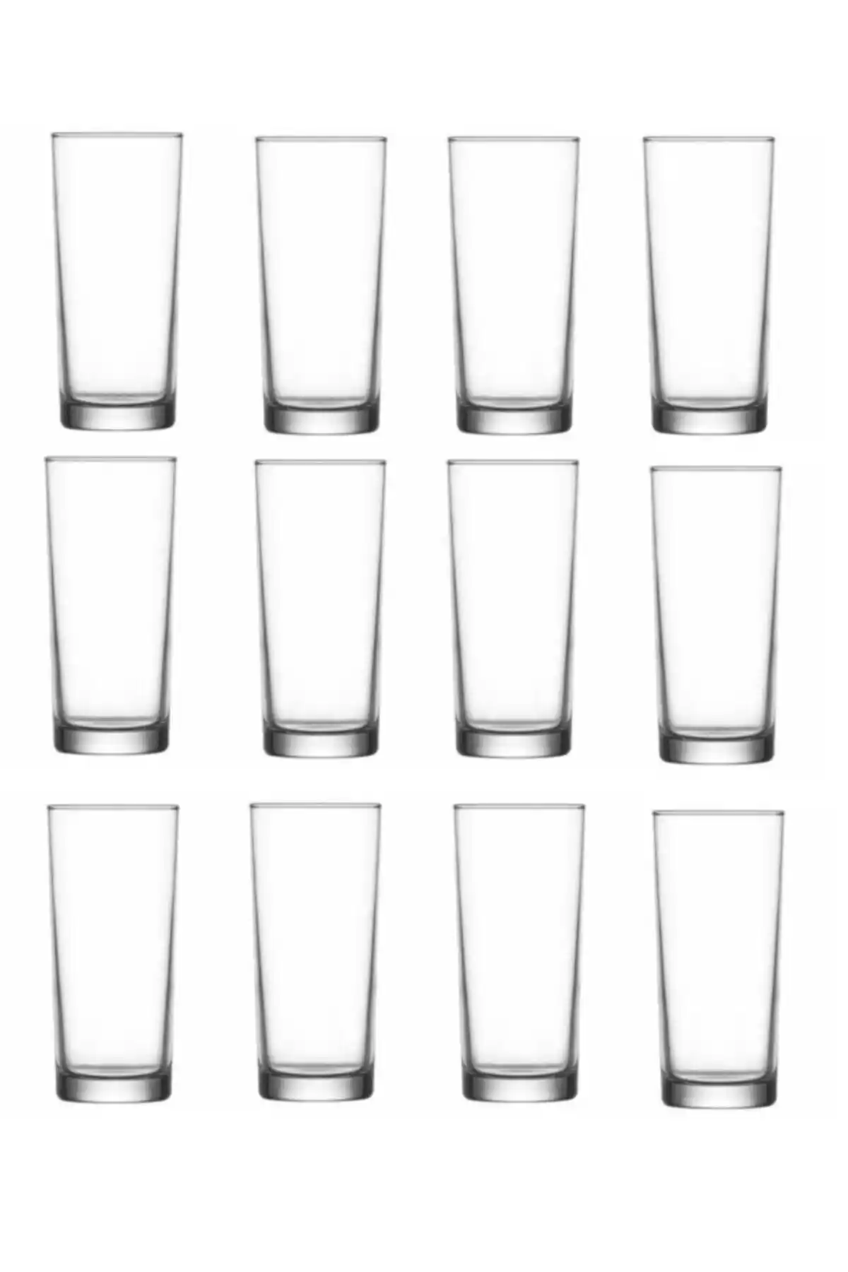 LAV Sum 333 Limonata Bardakları 12'li Set Estetik ve Dayanıklı Cam Tasarım