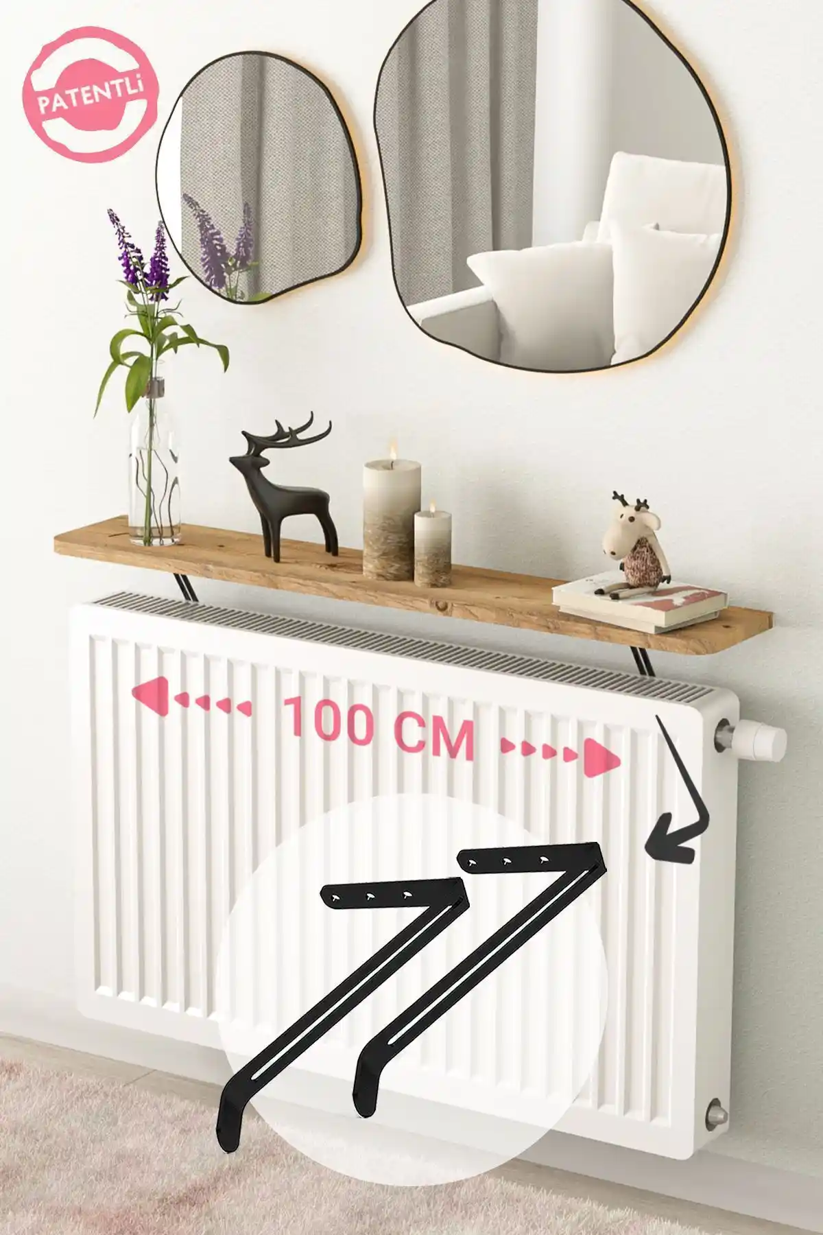 Lefty Oval Kesim Petek Üstü Uçan Raf ile Modern ve Güvenli İç Mekan Dekorasyonu