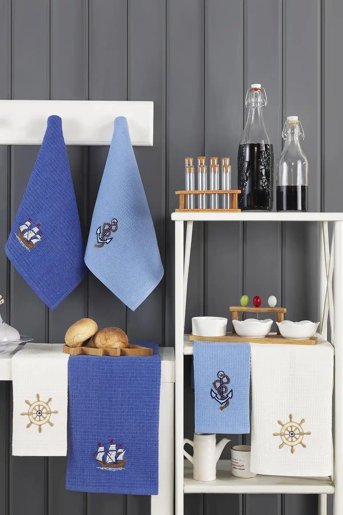 LENA 40x60 Pamuklu Çiçek Desenli Mutfak Havlusu Şıklık ve Fonksiyonellik Bir Arada