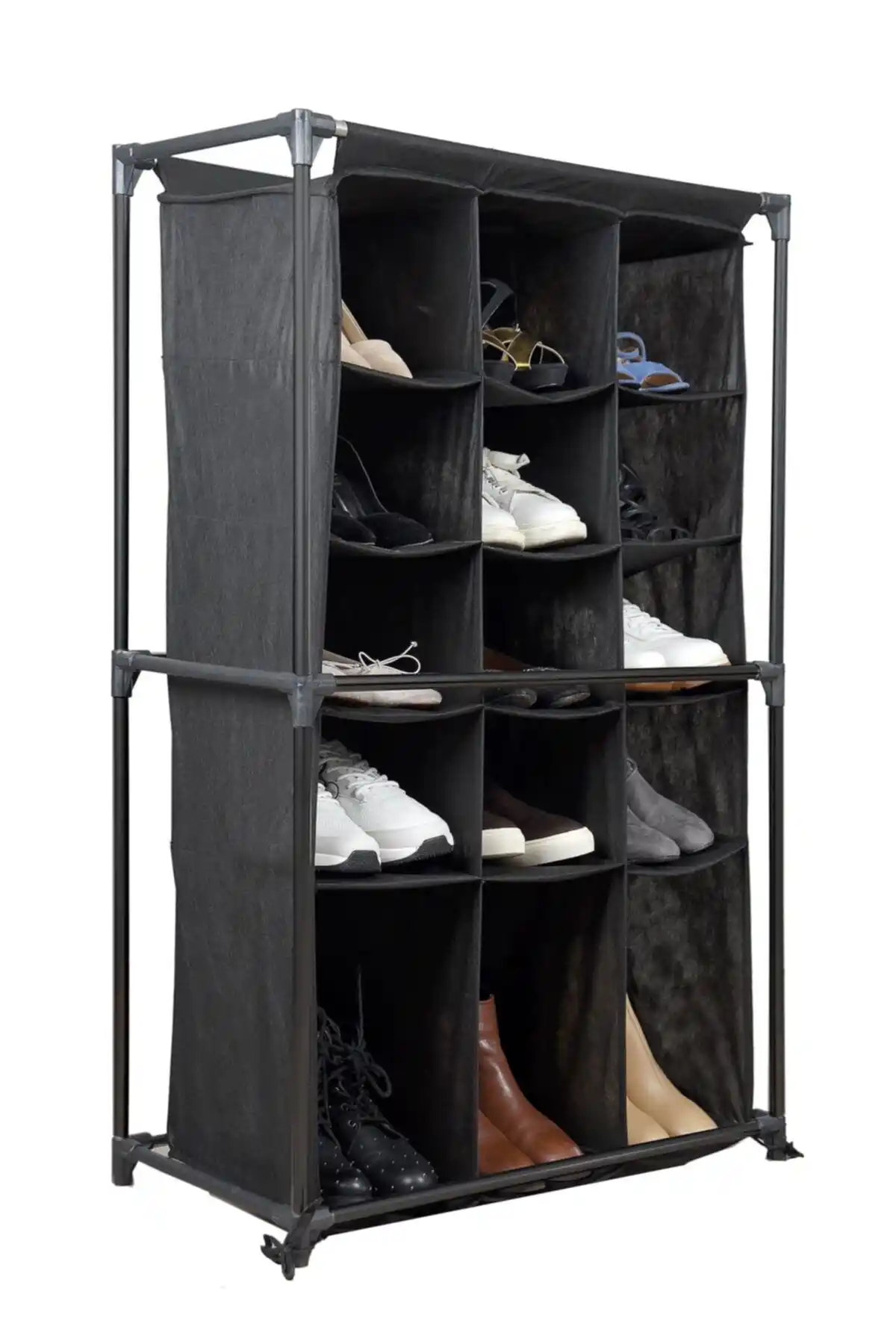 Lerato 15 Gözlü Bez Ayakkabı Dolabı: Çok Amaçlı ve Şık Depolama Çözümü