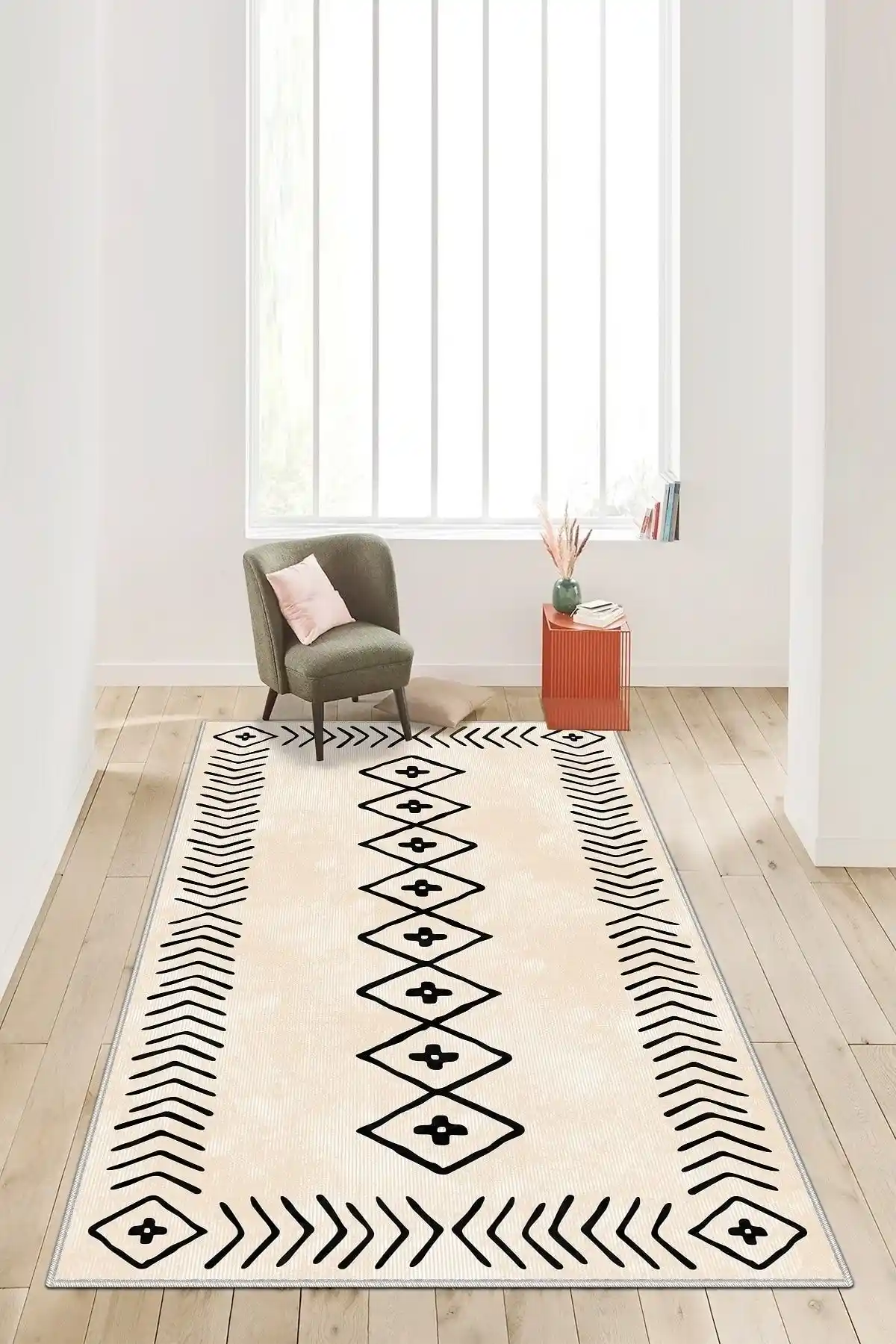 Life Decortiva Dijital Baskılı Yıkanabilir Kaymaz Taban Salon Halısı ve Yolluk