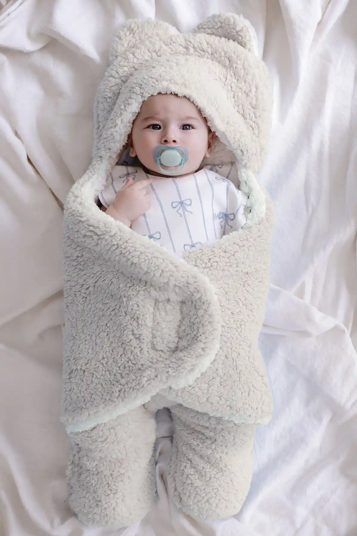 Lilabio Welsoft Dış Kundak Battaniyesi Bebekler İçin Sıcak ve Güvenli Koruma Sağlar
