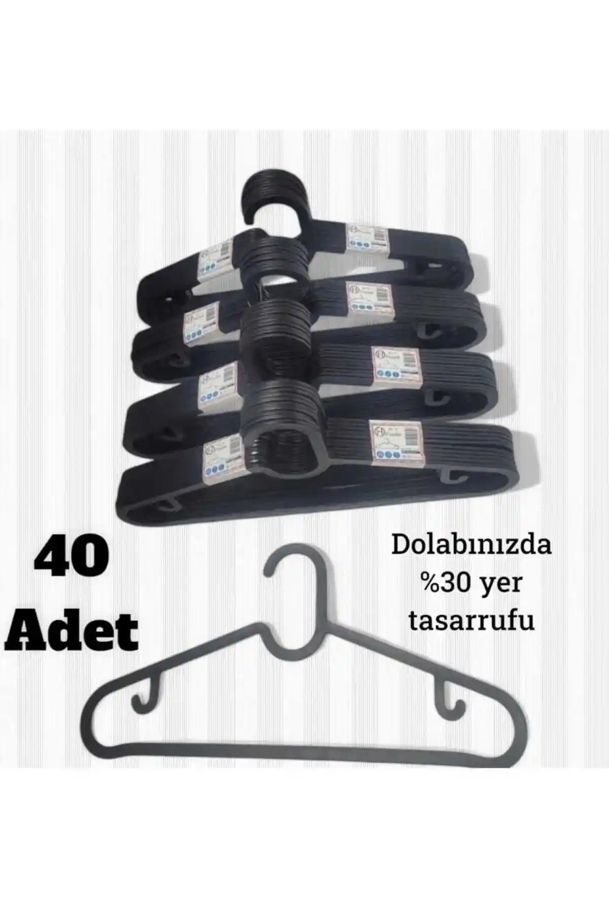 Limonlu Bahçe 40 Adet Elbise Askısı: Dayanıklı ve Çok Yönlü Giysi Düzenleme Çözümü