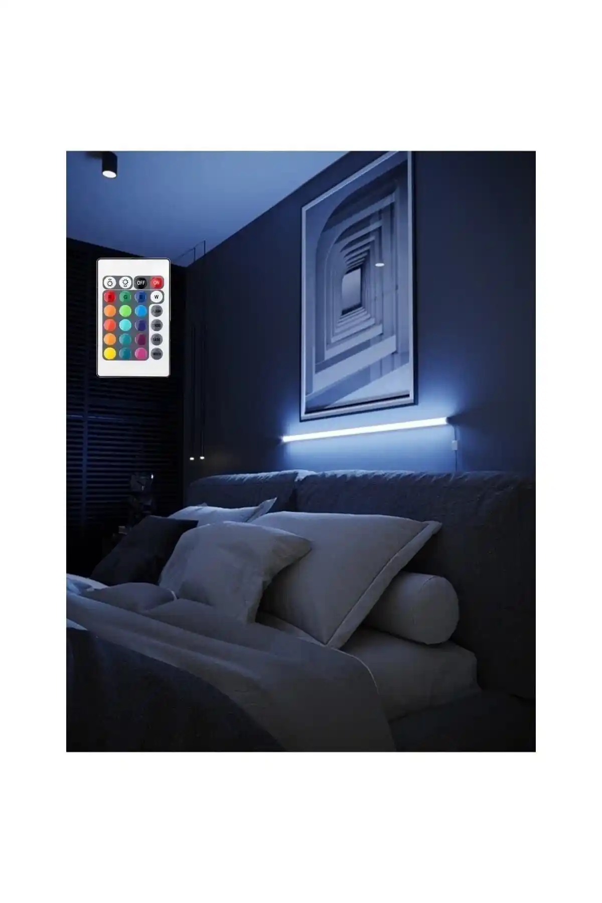 LUMOS Uzaktan Kumandalı 16 Renkli RGB Ayışığı Modern ve Enerji Verimli Aydınlatma Çözümü