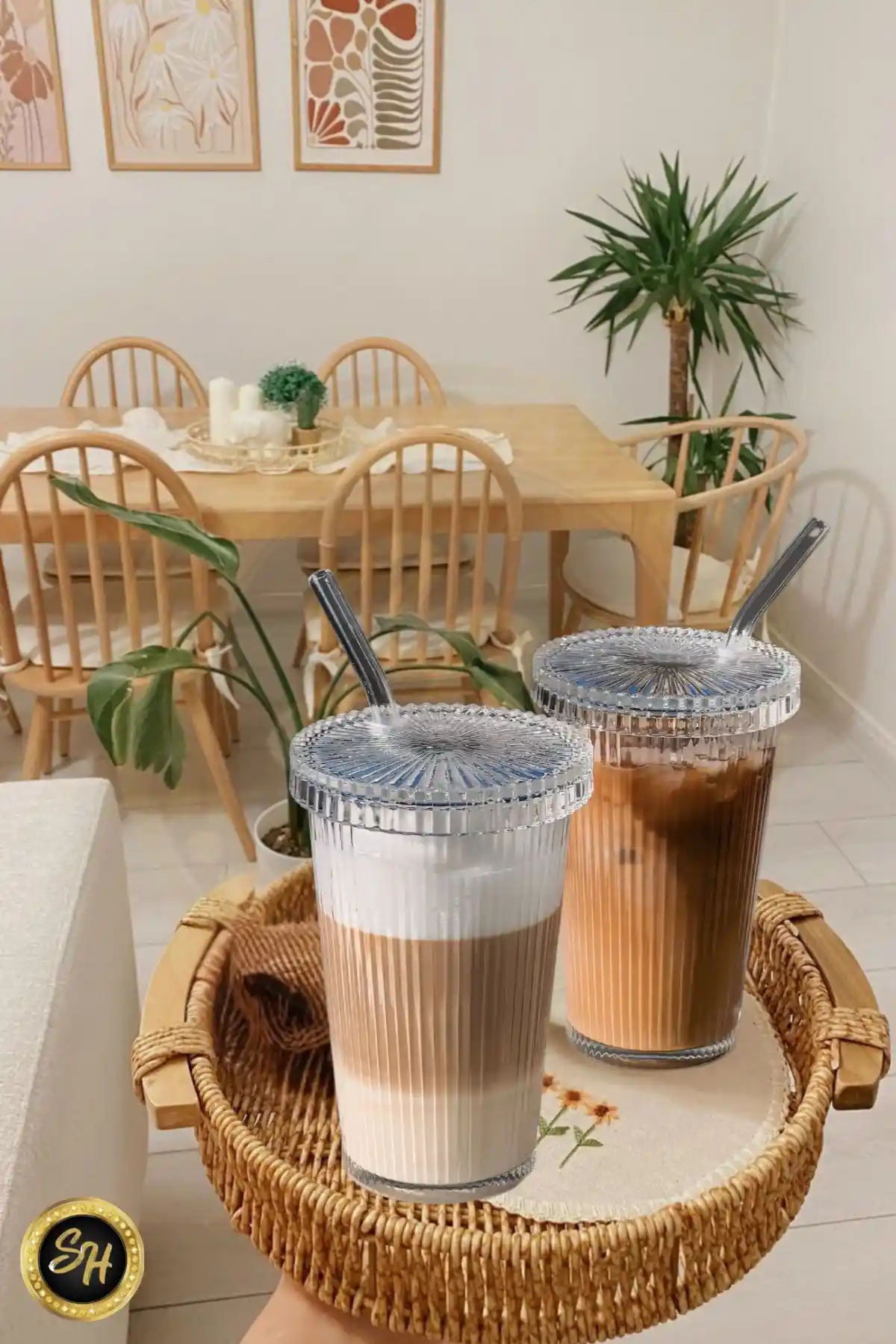 M Mimoza Park MİKA Modern ve Sağlıklı Plastik Su Bardakları 600 ml, Şık ve Dayanıklı Tasarım