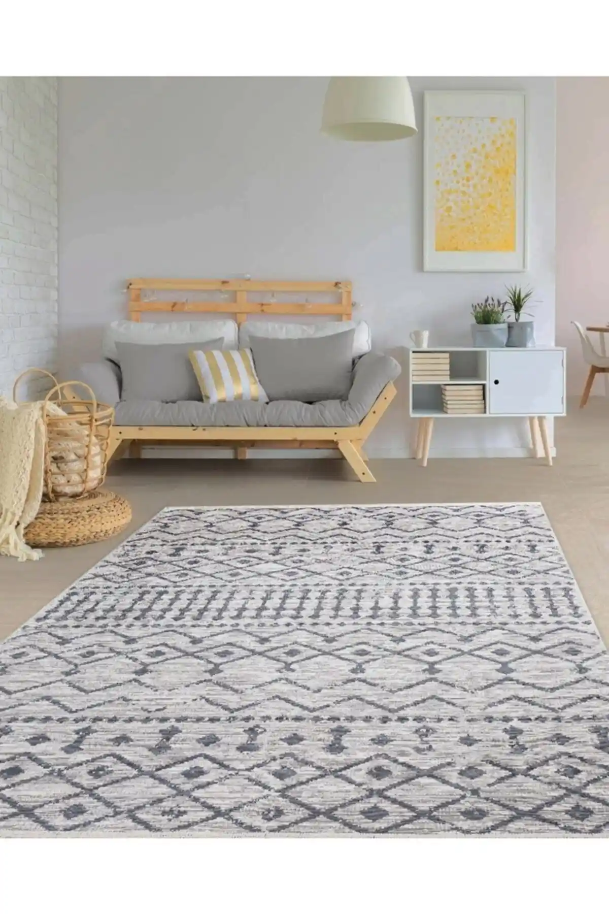 MACRO HOME Saraz Bohem Serisi Çift Taraflı Dokuma Halı Modern ve Klasik Tarzın Buluşması