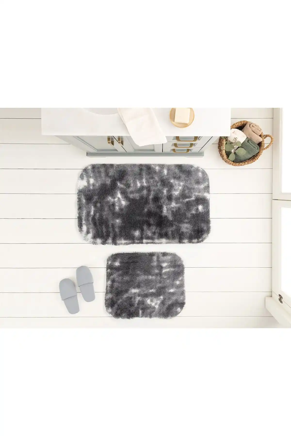 Madame Coco Damien 2'li Banyo Paspası Yüksek Kalite ve Şık Tasarım ile Güvenli Kullanım