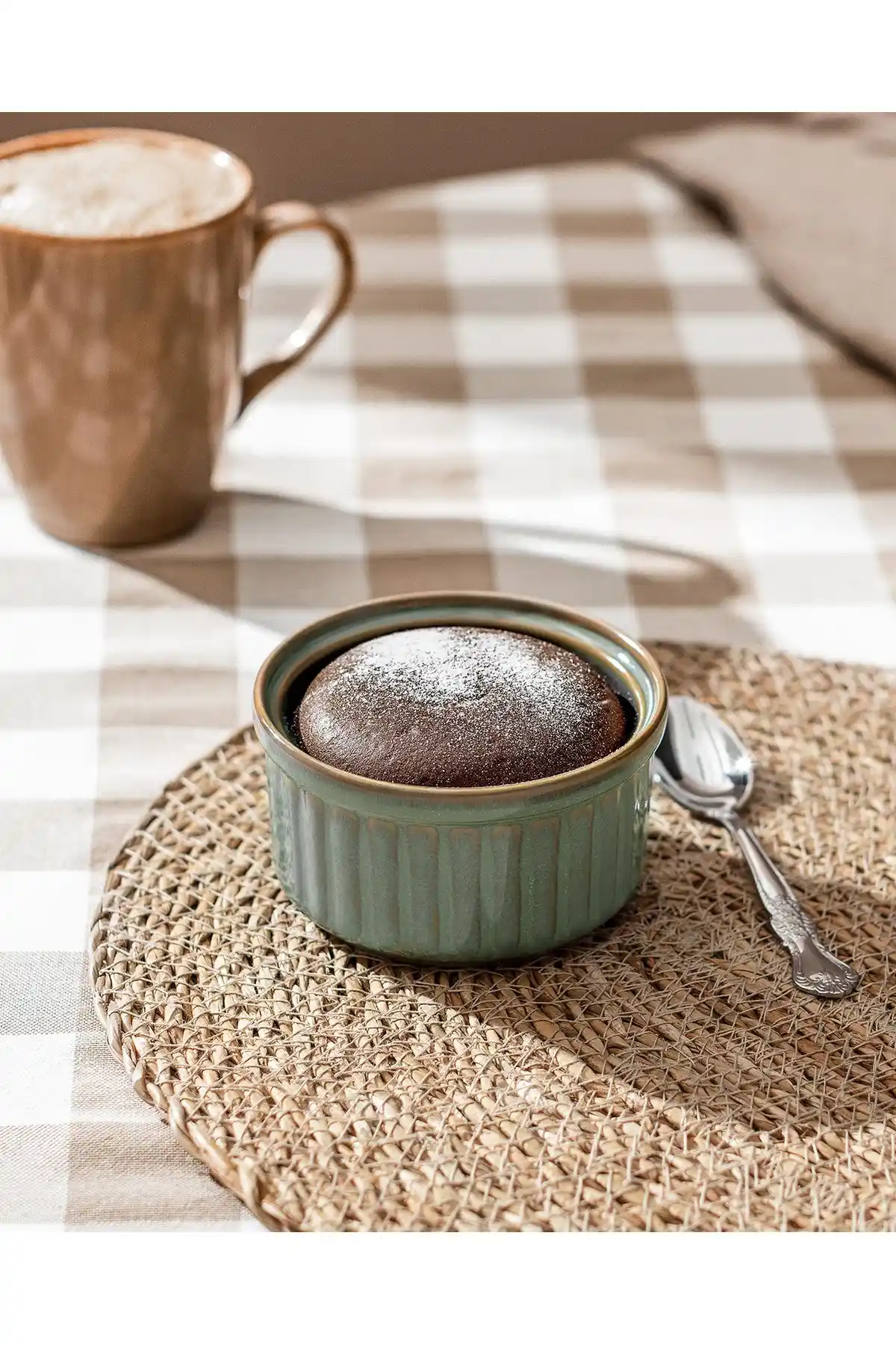 Madame Coco Kleby 2’li Sufle Kabı Renkli Porselen Sunum ve Pişirme Kabı