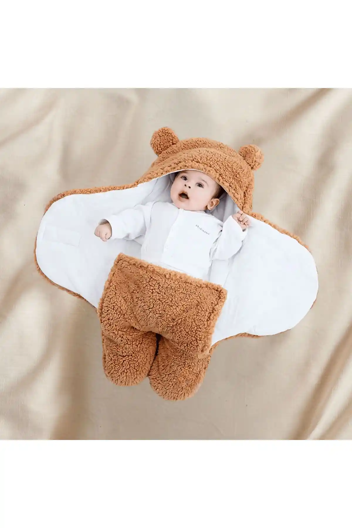 Mai Perla Bebek Kundak Seti 0-12 Ay Güvenli ve Yumuşak Pamuklu Uyku Arkadaşı