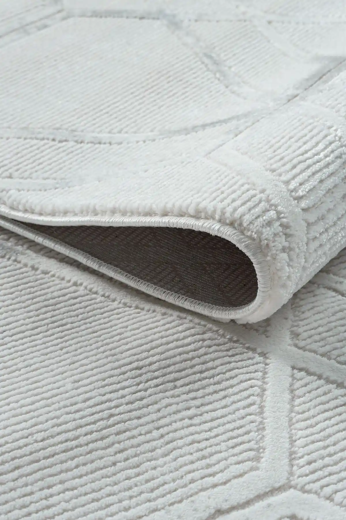 Mariesse Home Bambu Dokulu Modern Sık Dokuma Koridor Halısı 4 Metrekare Gri Tasarım