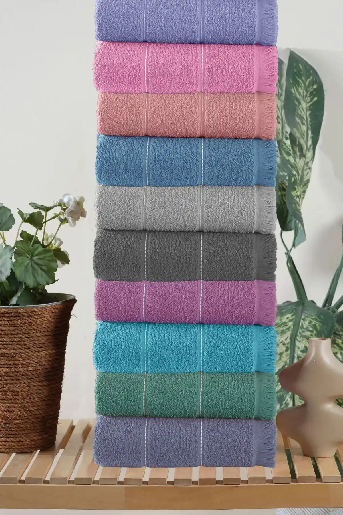 Mariva Home Puffy Soft 10'lu El ve Yüz Havlu Seti Yüksek Emicilik ve Şıklık Sunar