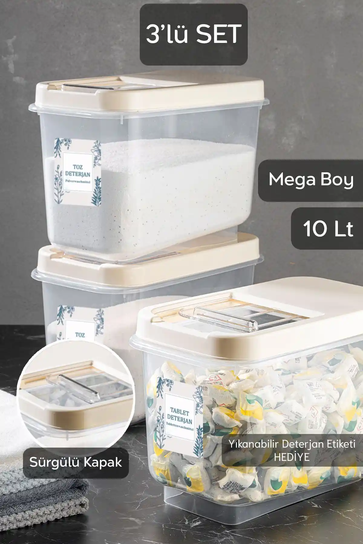 Meleni Home 3'lü 10 Lt Mega Banyo Düzenleyici: Fonksiyonellik ve Estetiğin Buluşması