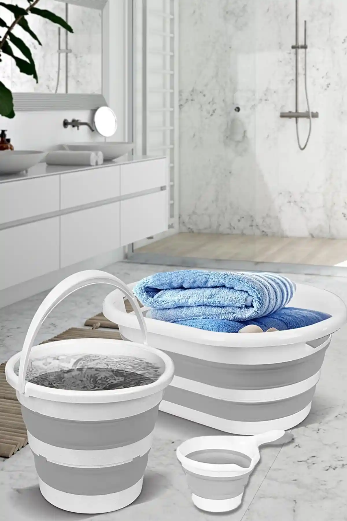 Meleni Home Çok Amaçlı Katlanabilir Ev ve Banyo Seti ile Ev Düzeninizi Optimize Edin