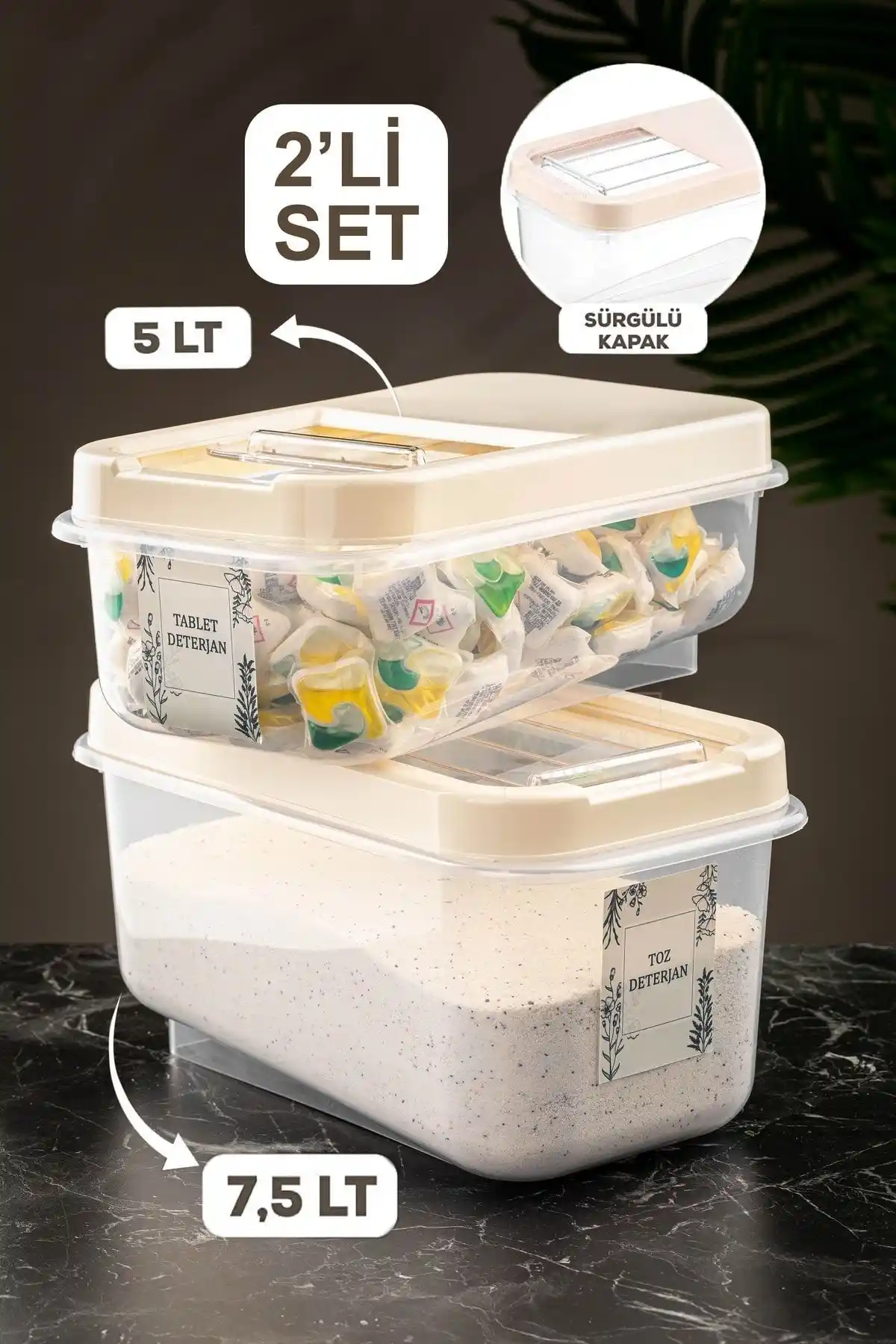 Meleni Home Deterjan Saklama Kabı Karşılaştırması 2'li ve 4'lü Setlerin Özellikleri