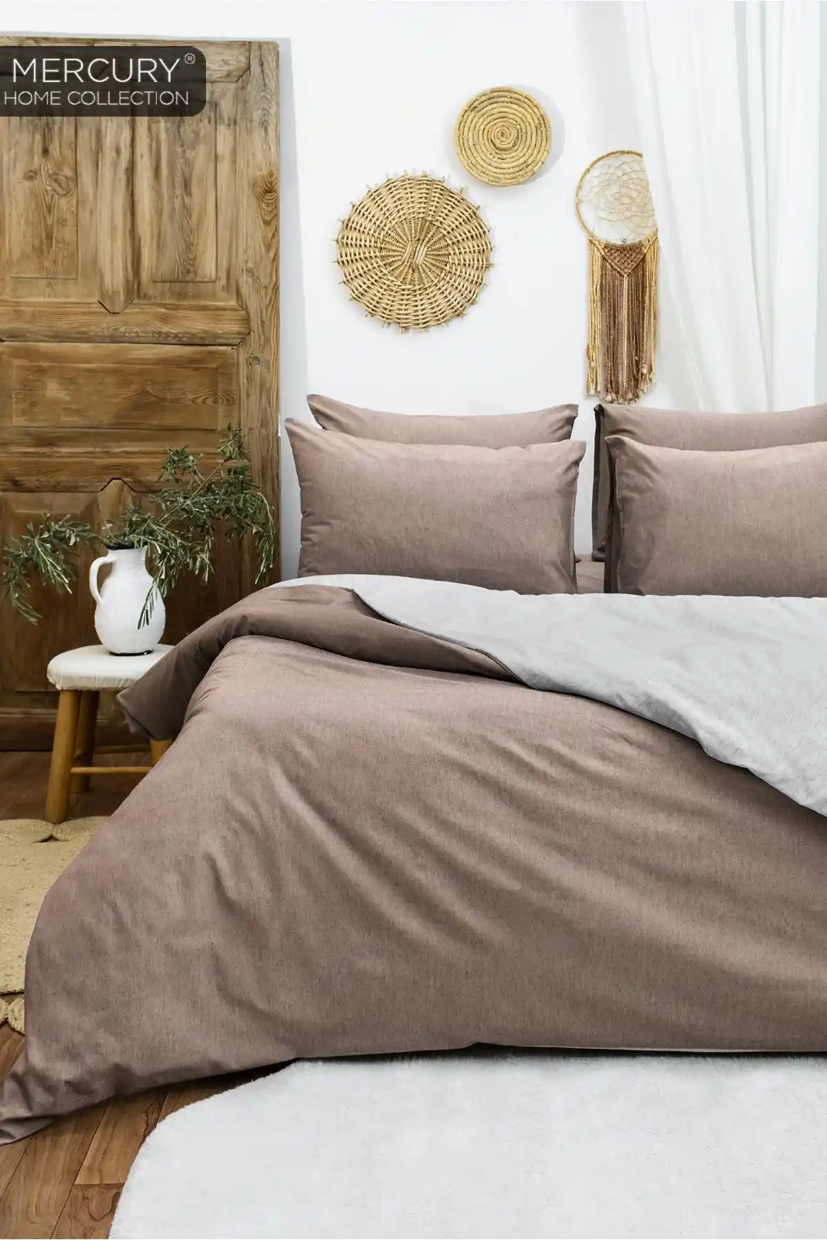 Mercury Çift Kişilik Pamuklu Nevresim Takımı: Şık ve Konforlu Yatak Odası Seçeneği