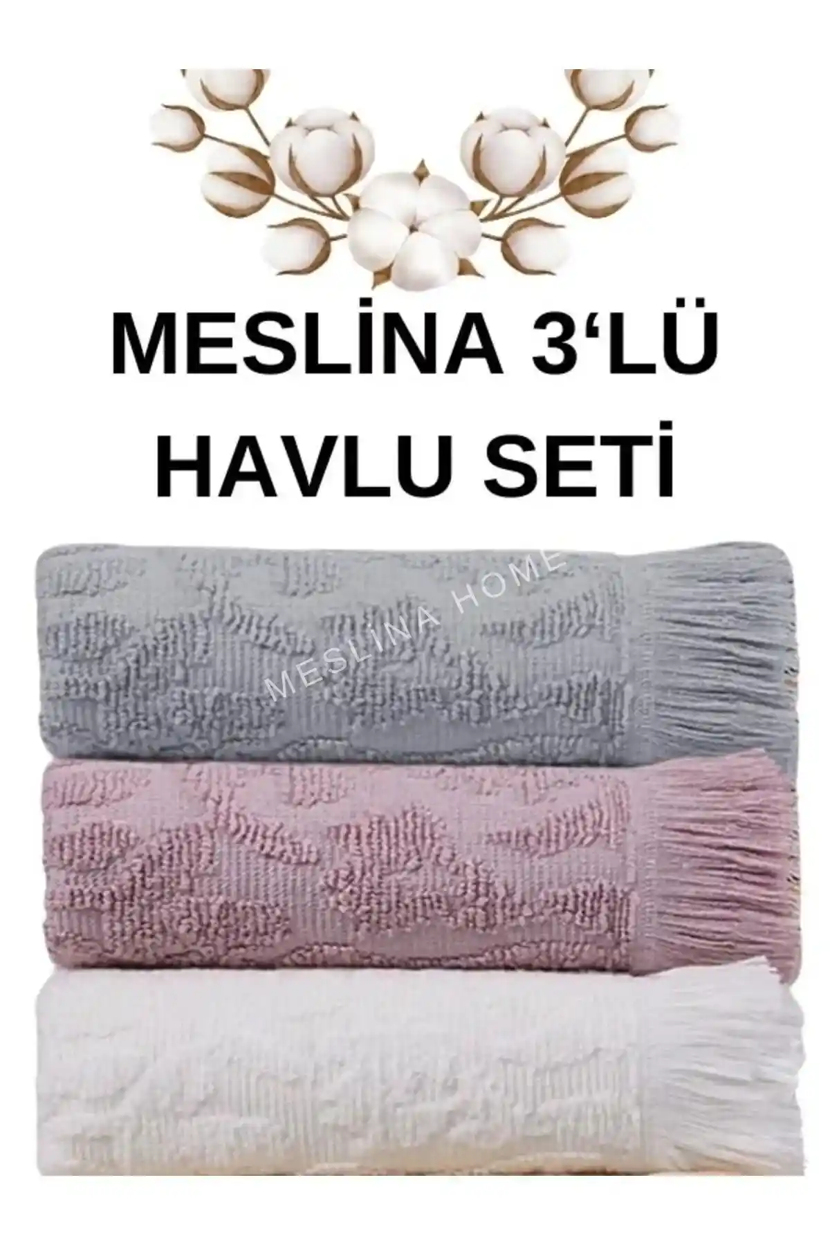 Meslina Home 30x50cm Çok Renkli Nakış Detaylı Mutfak Havlusu Seti