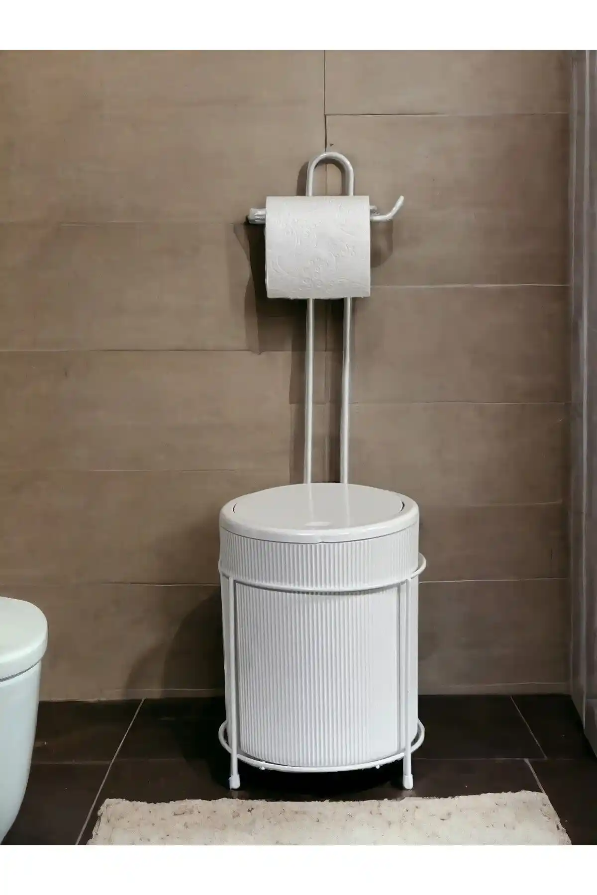 Metalshop Modern Banyo Aksesuarları Çöp Kovası ve Tuvalet Kağıtlığı Özellikleri