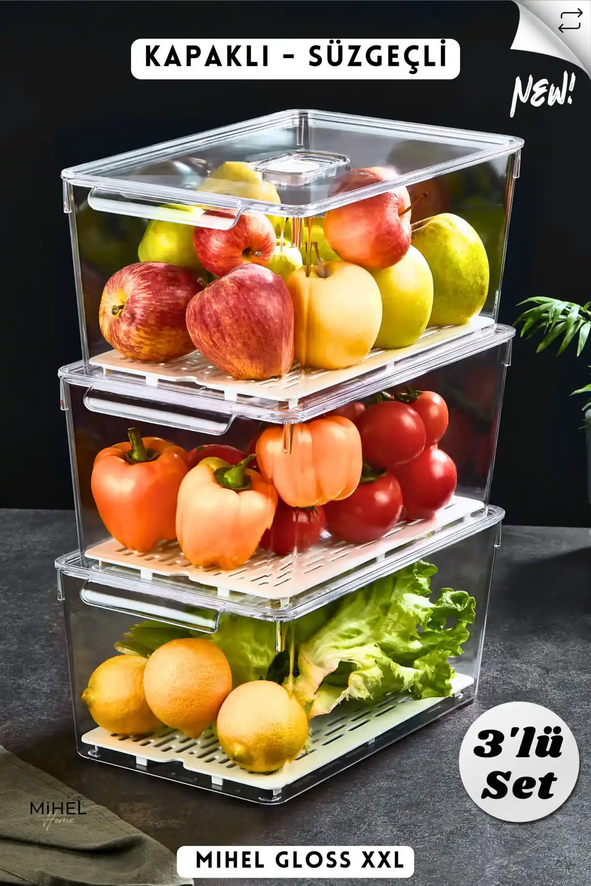 MİHEL Gloss XXL ve Nandy Home Kapaklı Maxi Tall Buzdolabı Düzenleyicileri Karşılaştırması