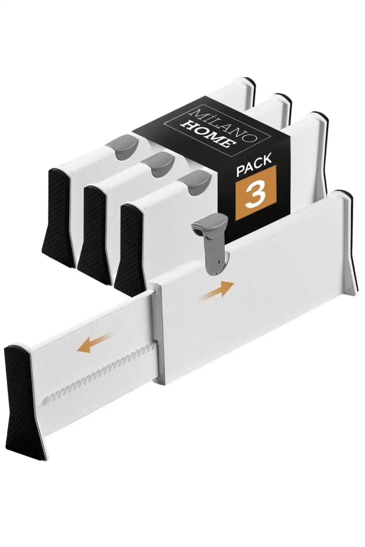 MİLANO HOME 3'lü Teleskopik Çekmece Bölücü ile Evinizde Düzeni Sağlayın