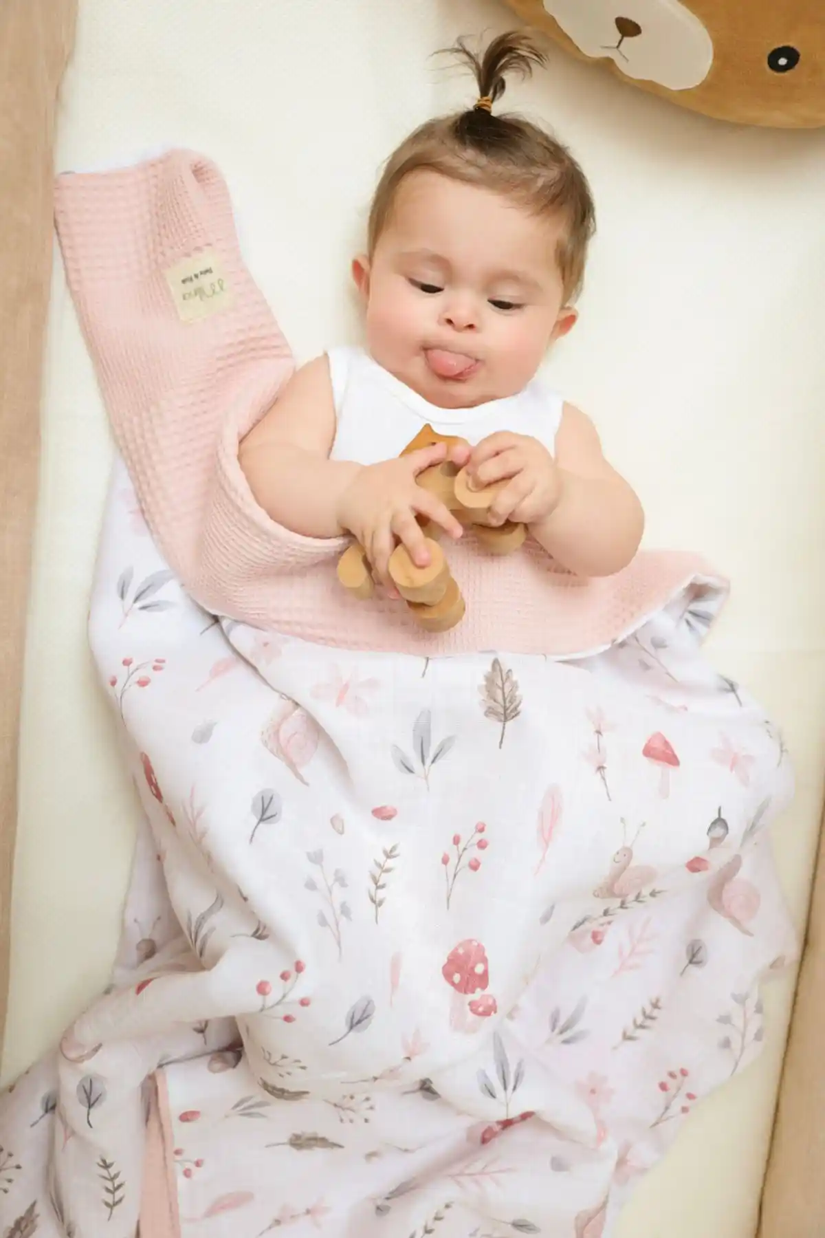 Milna Baby&Kids Çift Taraflı Müslin Bebek Battaniyesi: Şık ve Çok Amaçlı Doğa Dostu Ürün