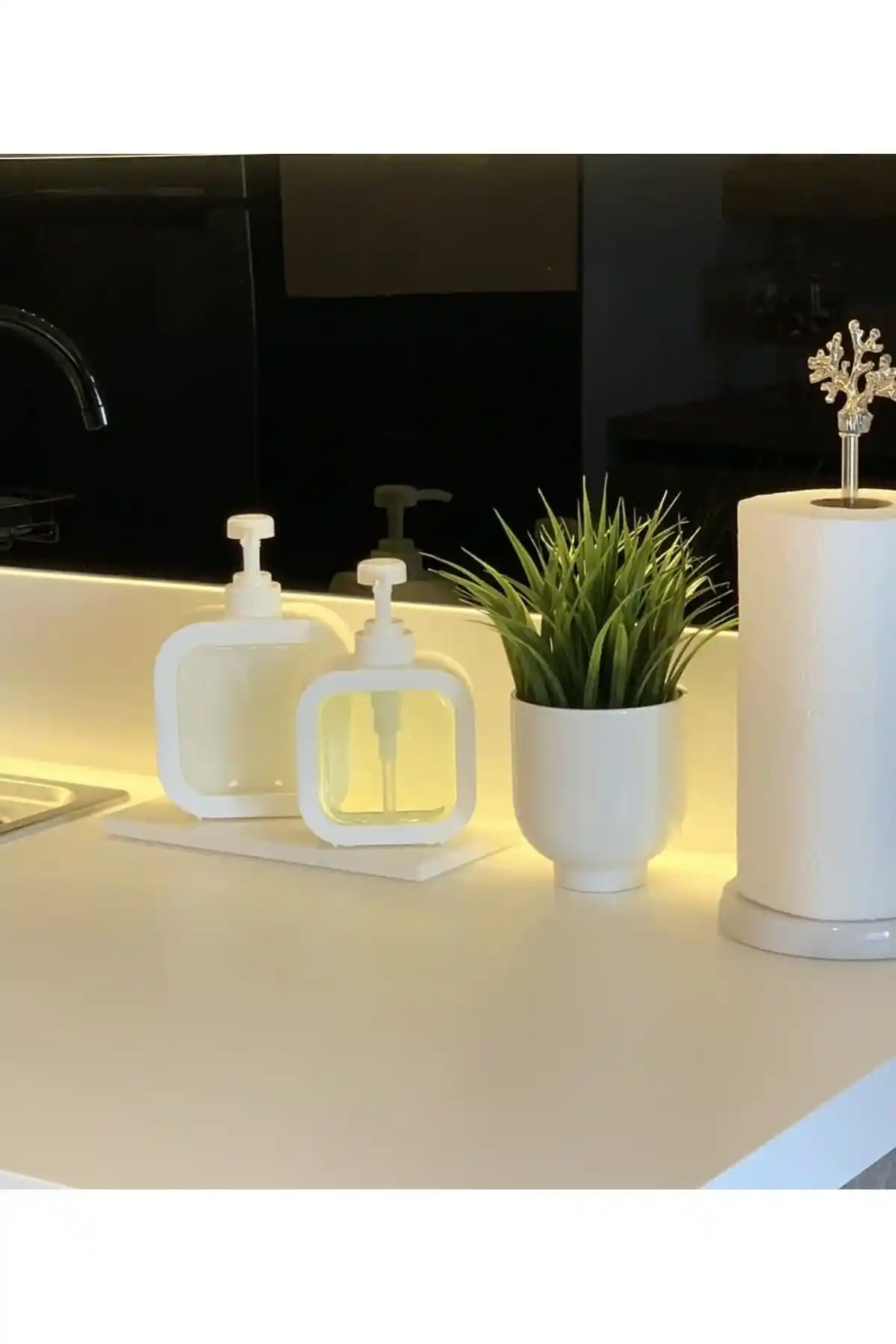 MİMOZA PARK 2 Li Sıvı Sabunluklar Modern ve Şık Tasarımla Banyo ve Mutfak İçin