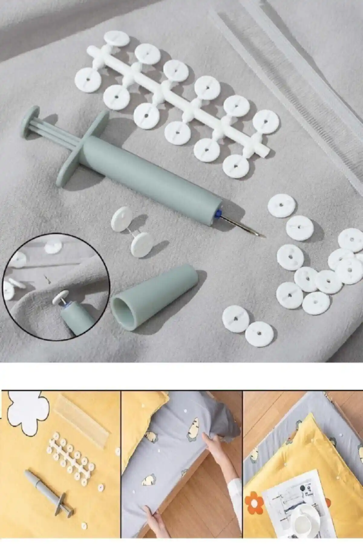 MİMOZA PARK Pratik Çarşaf ve Yorgan Kılıfı Sabitleyici Düğme Seti İnceleme ve Kullanım Rehberi