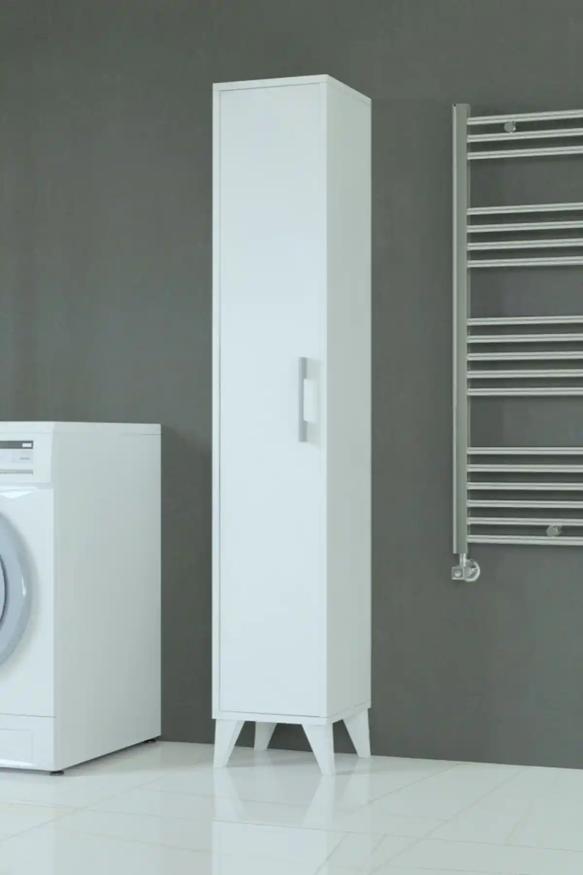 MOBİLİQUE Aden Beyaz Banyo Dolabı Modern ve Fonksiyonel Tasarım Özellikleri